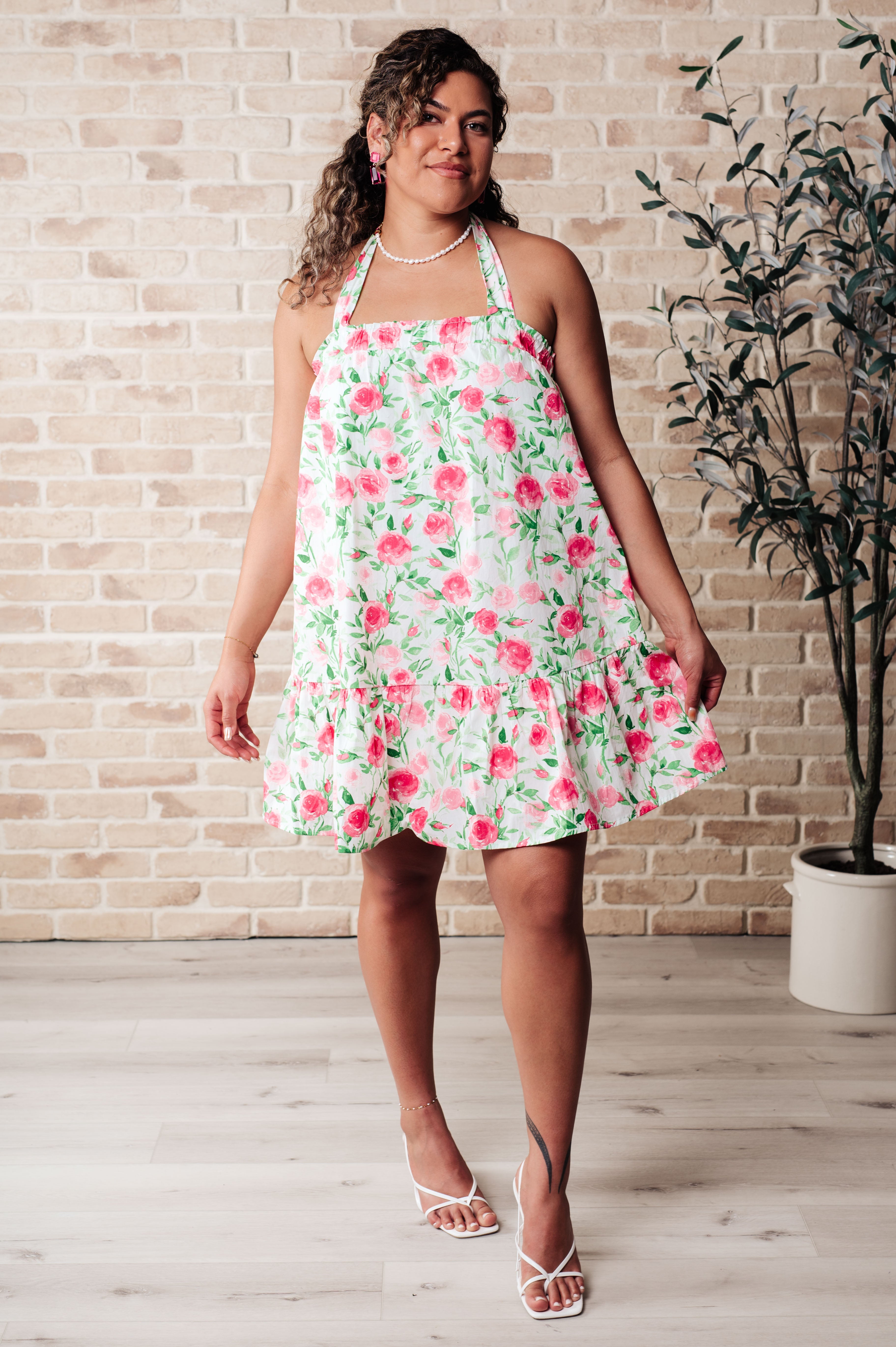 Soul Tied Floral Dress in Pink - Charming Charlie
