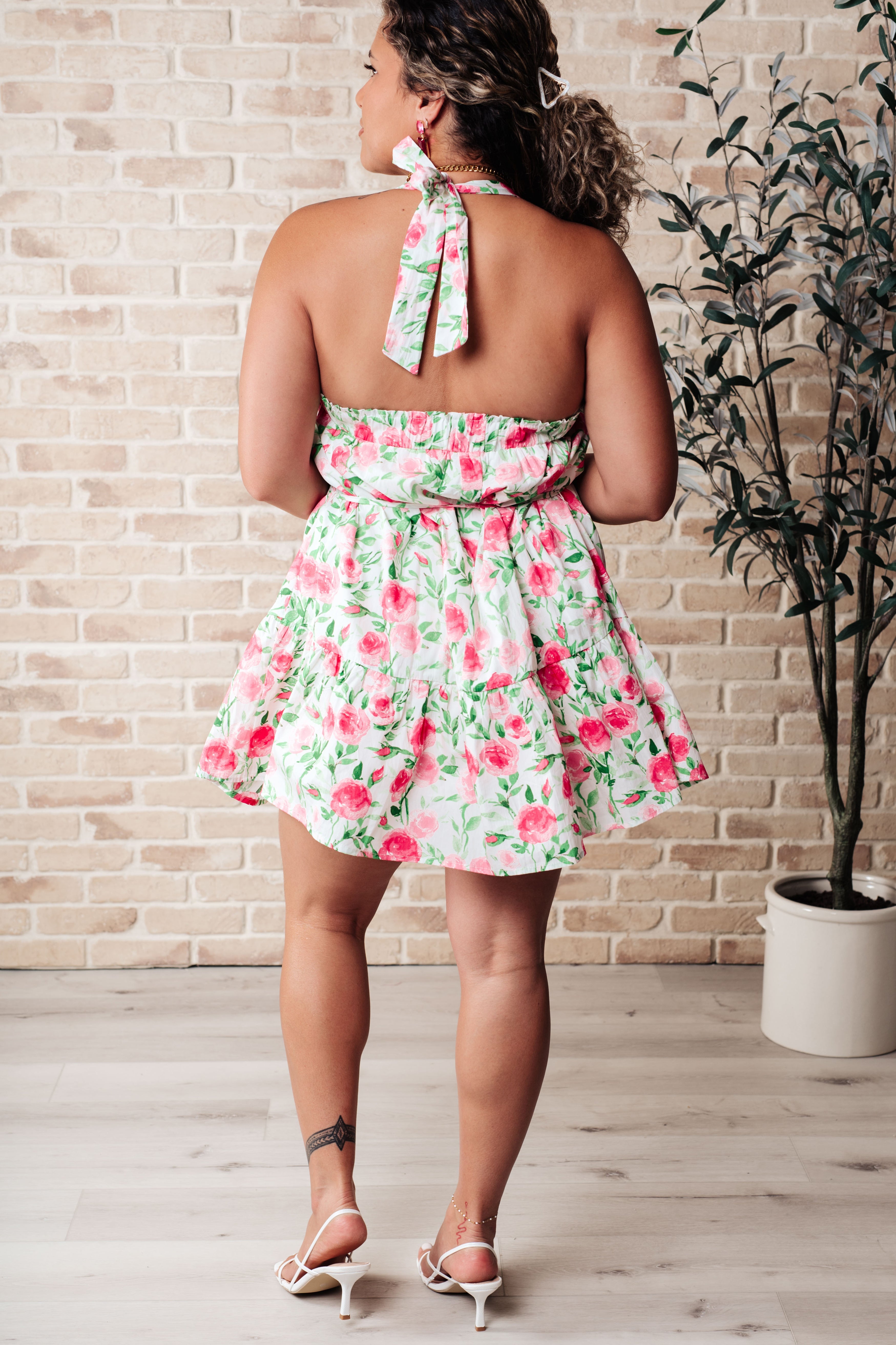 Soul Tied Floral Dress in Pink - Charming Charlie