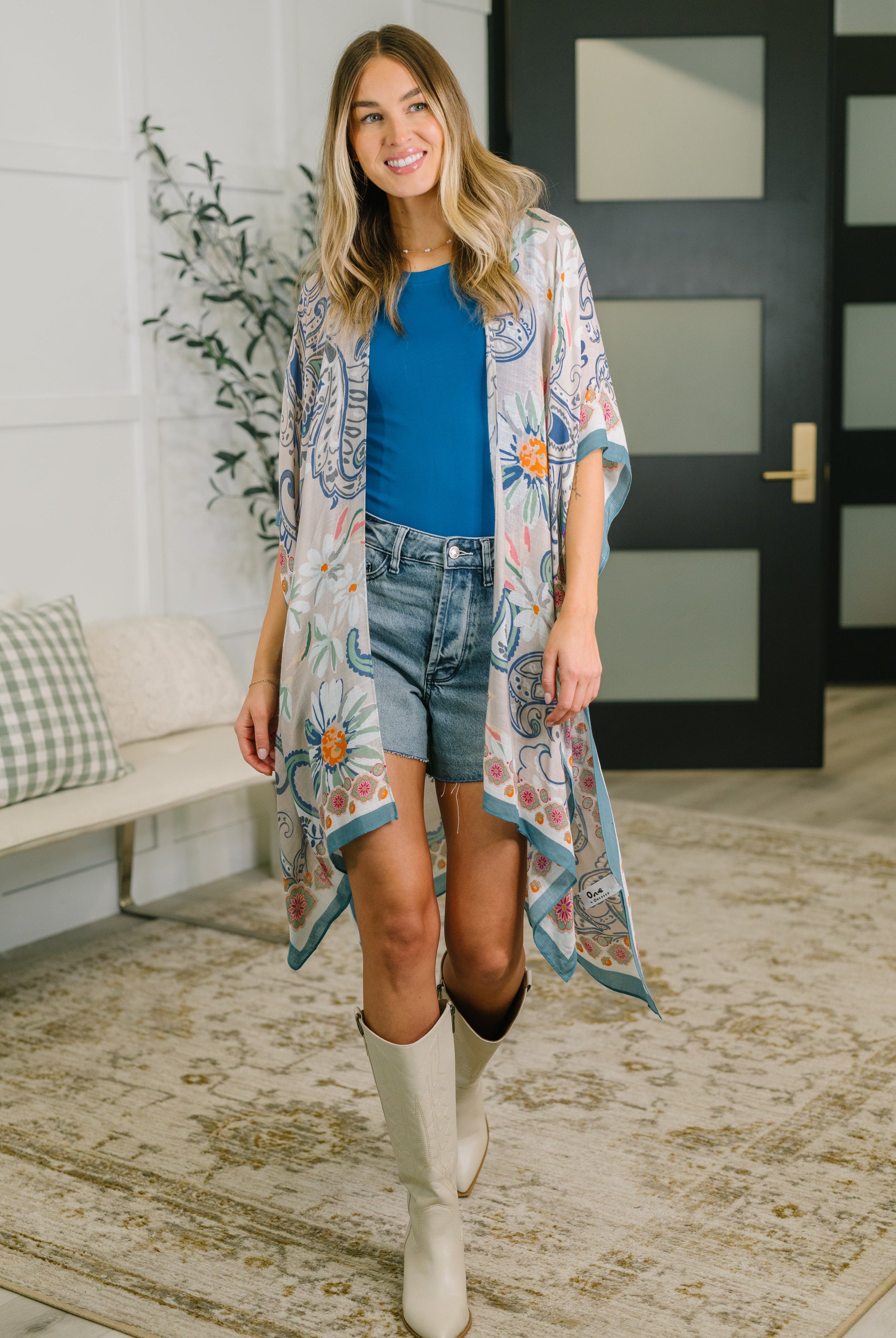 Back to My Roots Lightweight Kimono - Charming Charlie