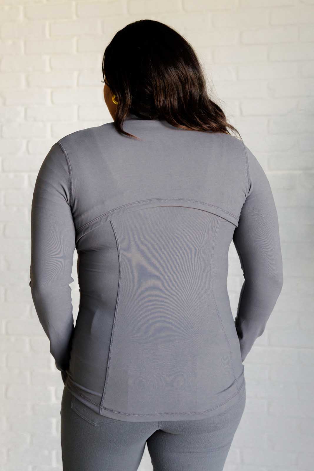 Staying Swift Activewear Jacket in Titanium - Charming Charlie