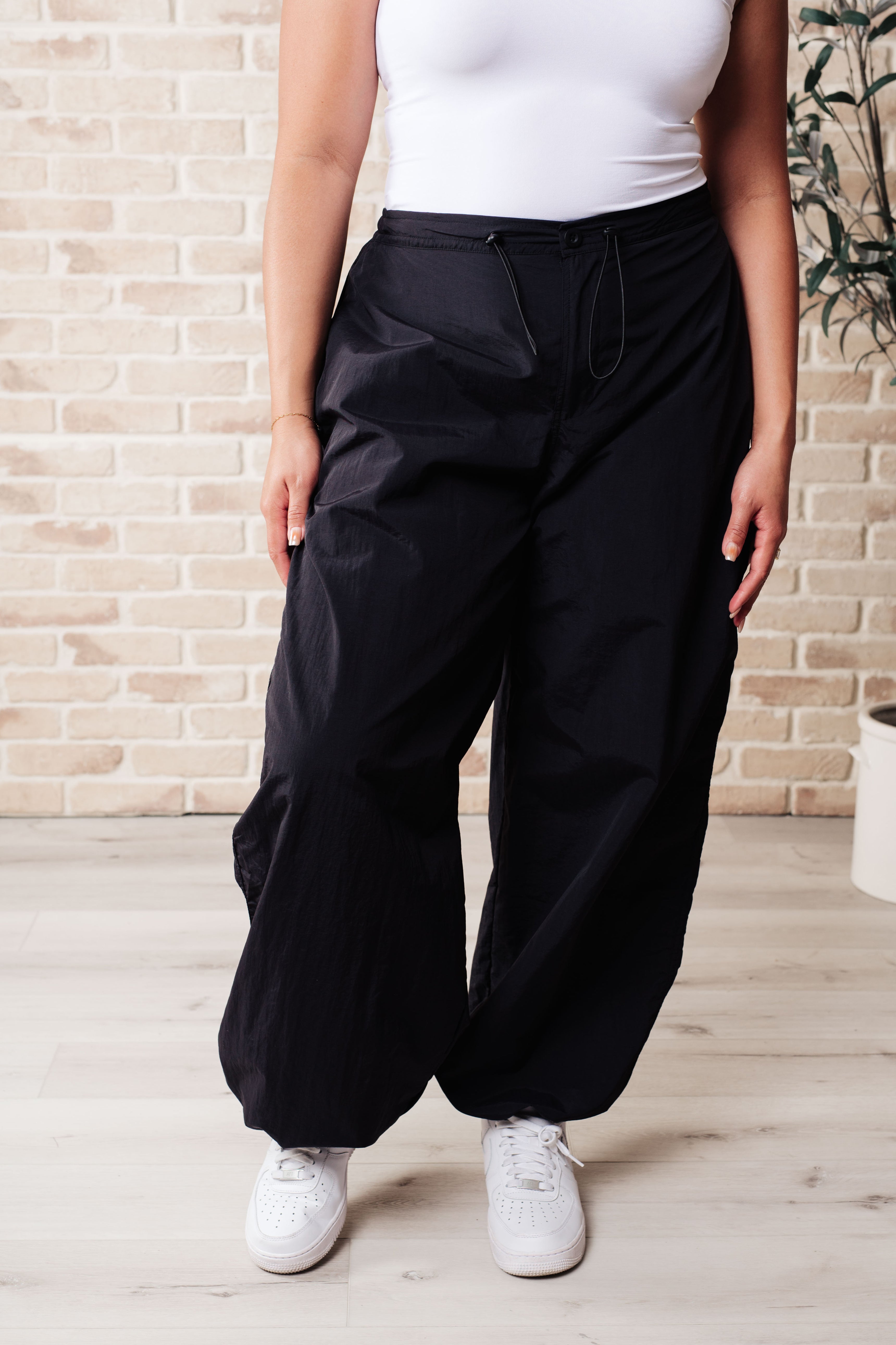 Step Up Joggers in Black - Charming Charlie