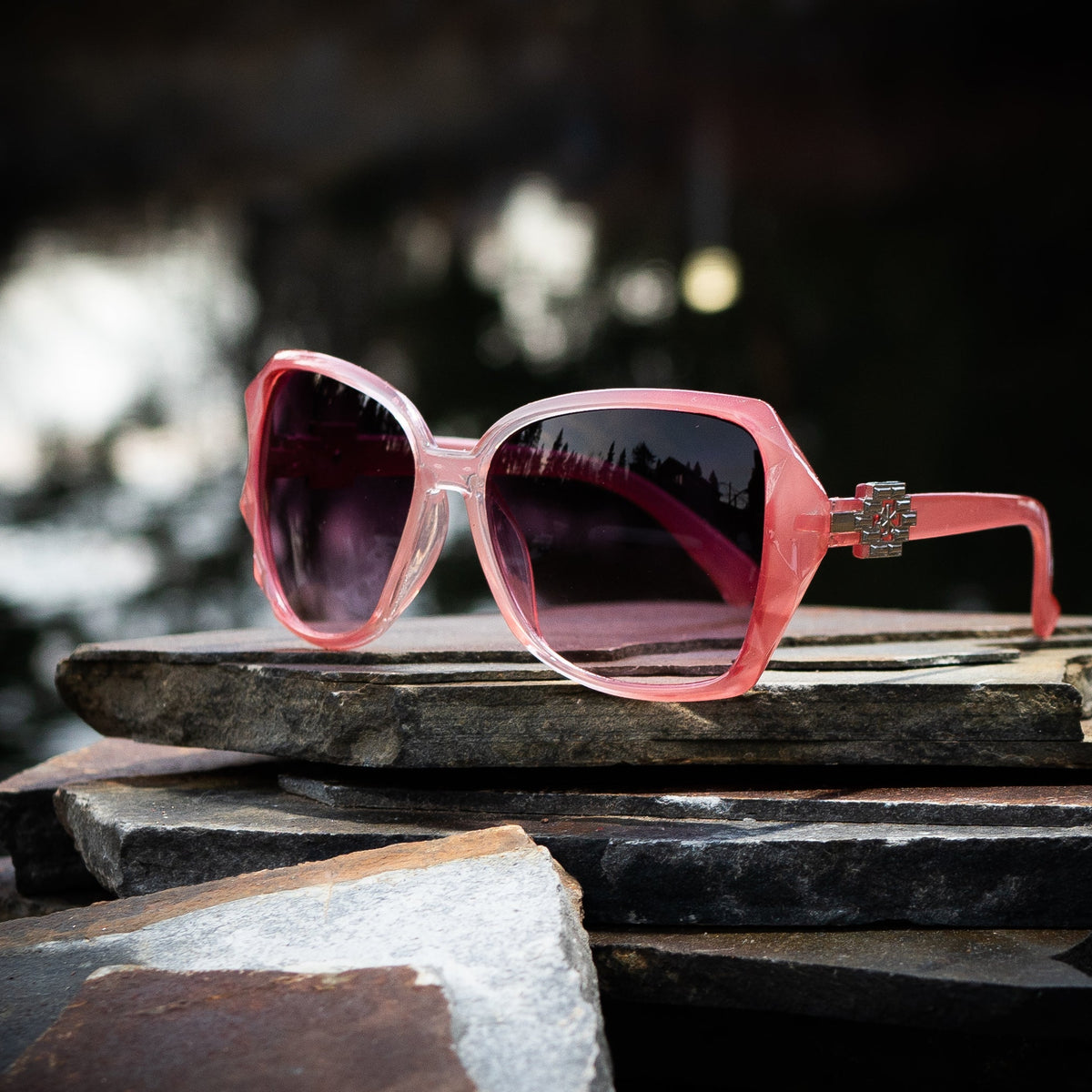 New Steve Madden Rhinestone Sunglasses Pink & Tortoise NWOT Vintage Go Pink Steve Madden Aviator Sunglasses ~ Pink  main image 4
