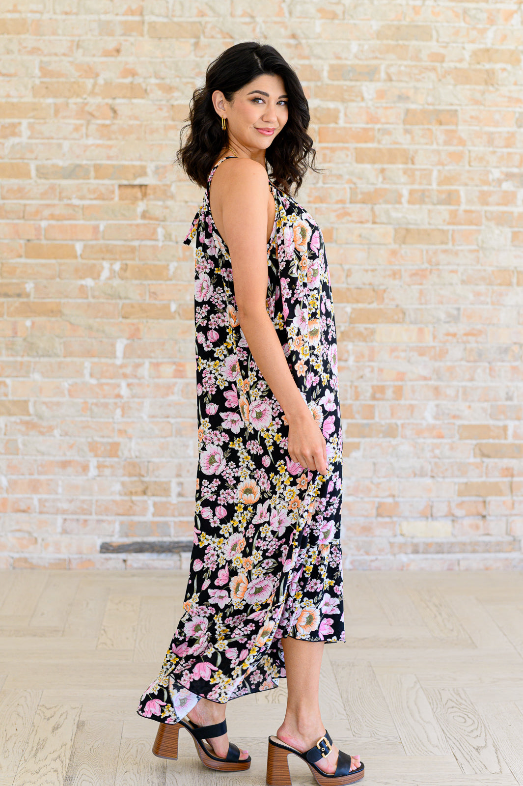 Sunny Side of Life Halter Top Dress - Charming Charlie