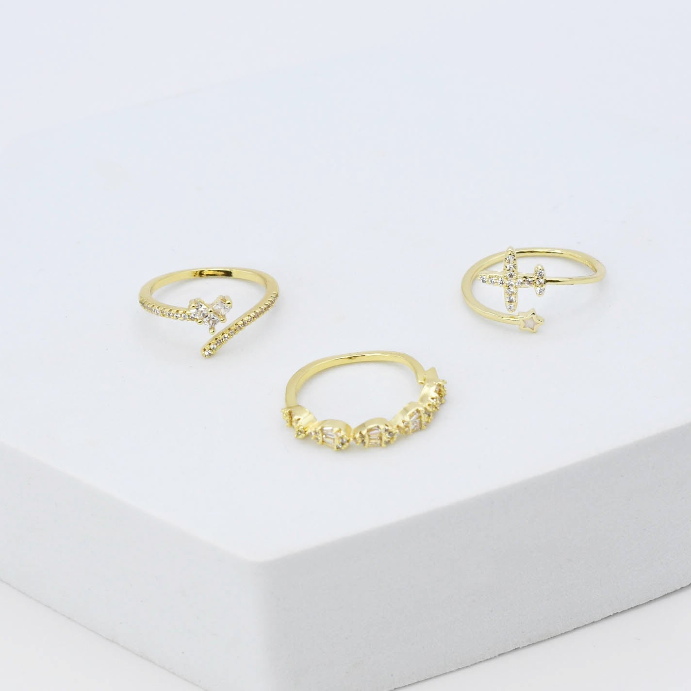 hypoallergenic ring, waterproof ring, tarnish free jewelry, boutique wholesale jewelry, dainty gold ring, gemstone statement ring, sparkly cubic zirconia ring, high quality jewelry gifts, elegant gold plated ring, trendy fashion ring, pastel gemstone ring