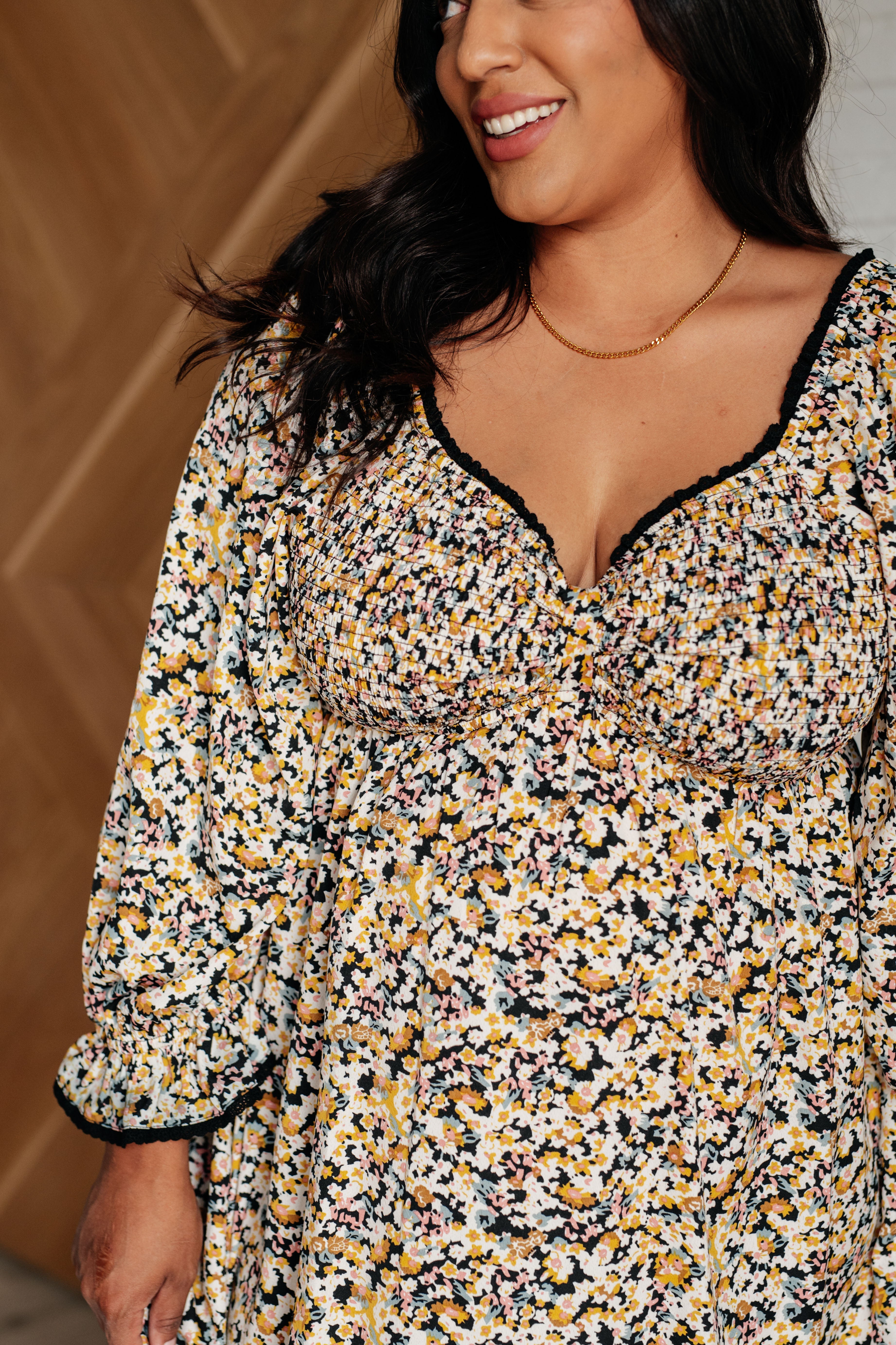 Sweet Solitude Floral Babydoll Dress - Charming Charlie