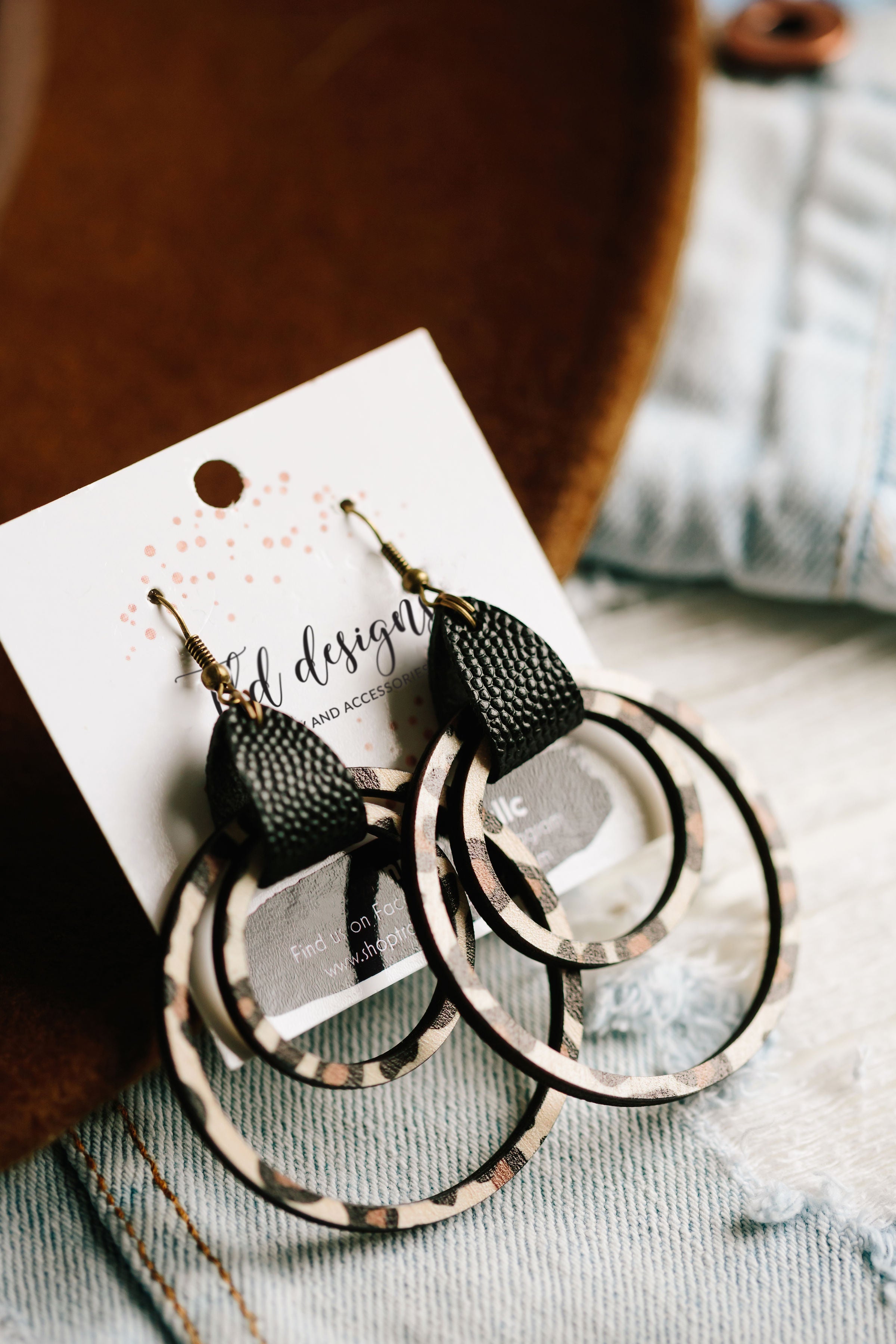 Printed Wood: Double Hoops - Charming Charlie