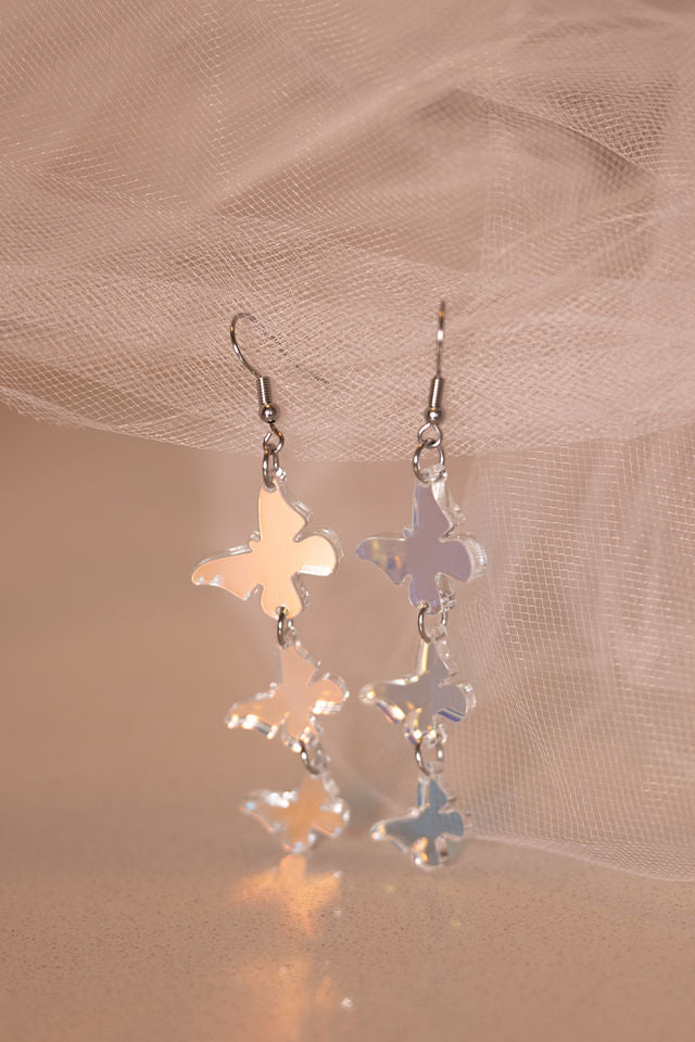 Iridescent Butterfly Triple Acrylics - Charming Charlie