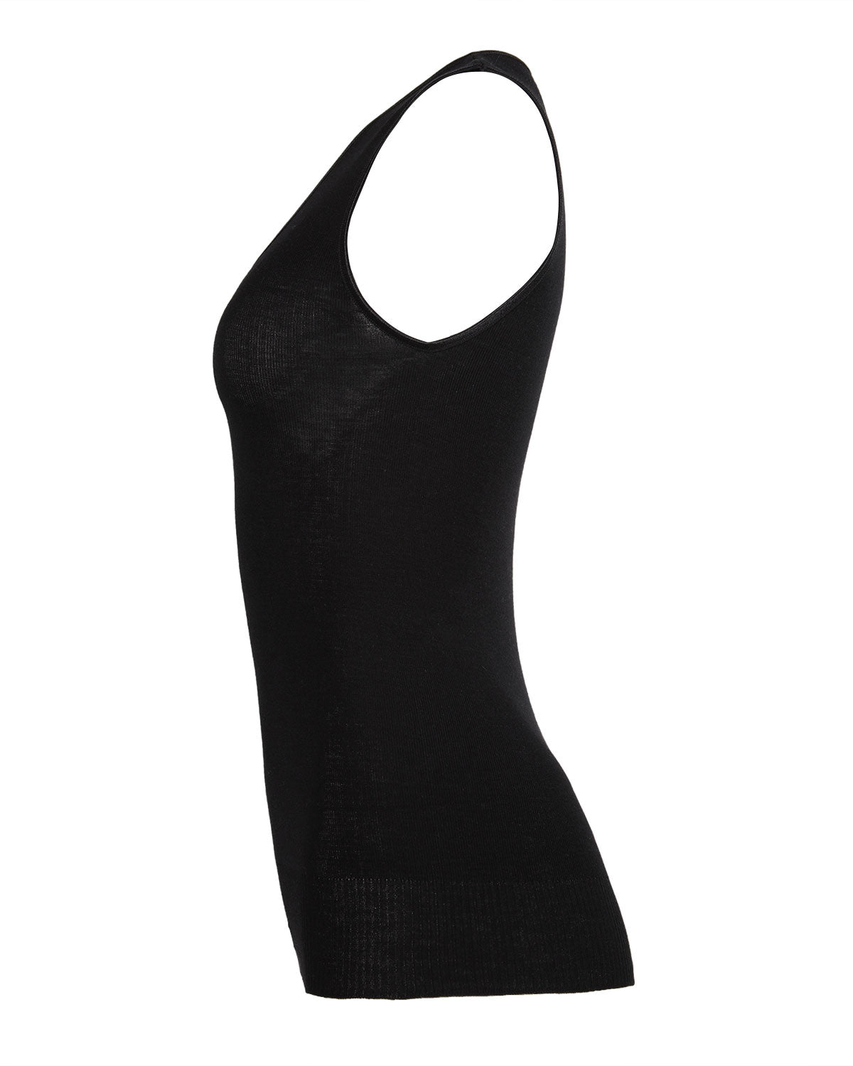 Poly Viscose Flat Knit Round Neck Vest - Charming Charlie