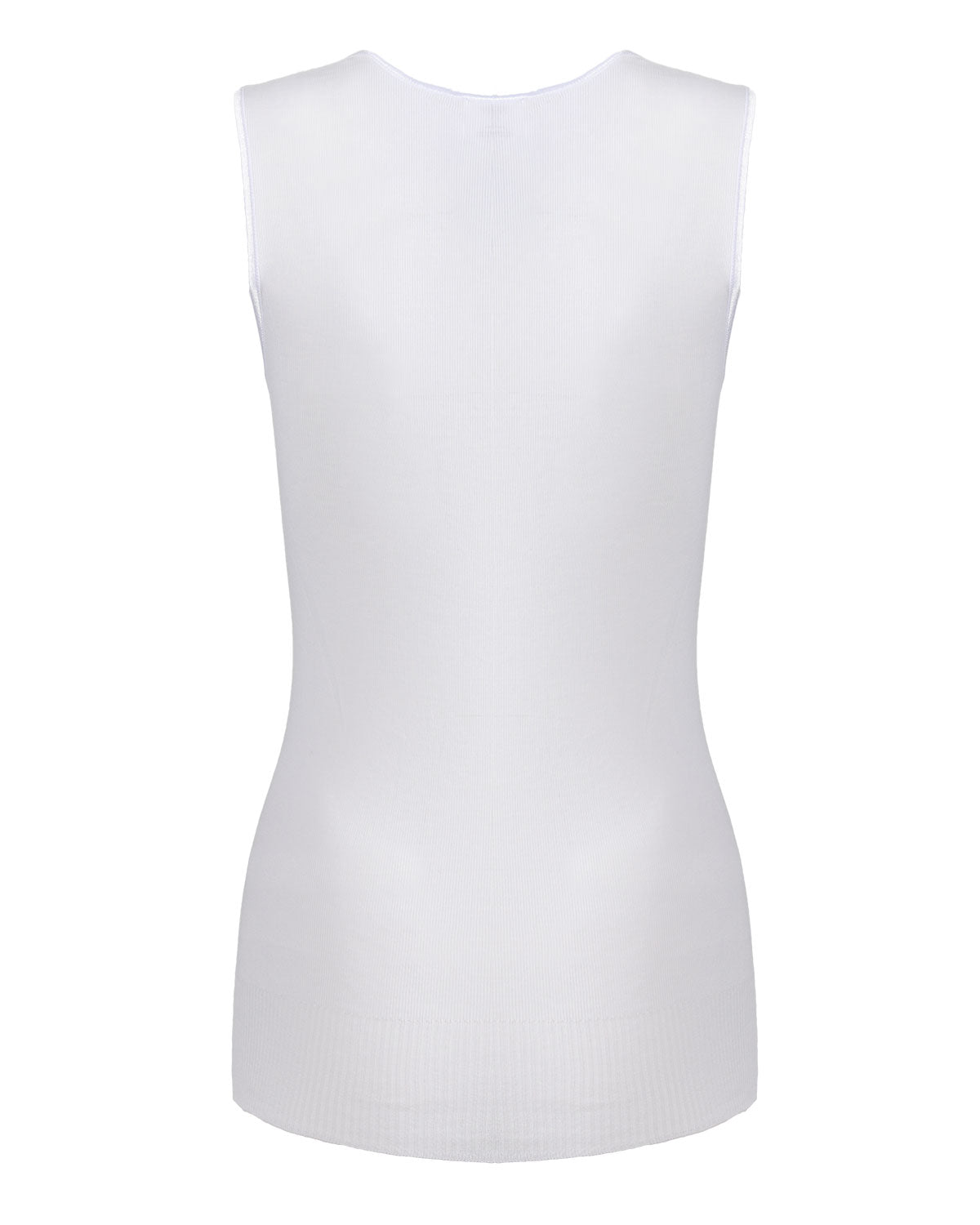 Poly Viscose Flat Knit Round Neck Vest - Charming Charlie