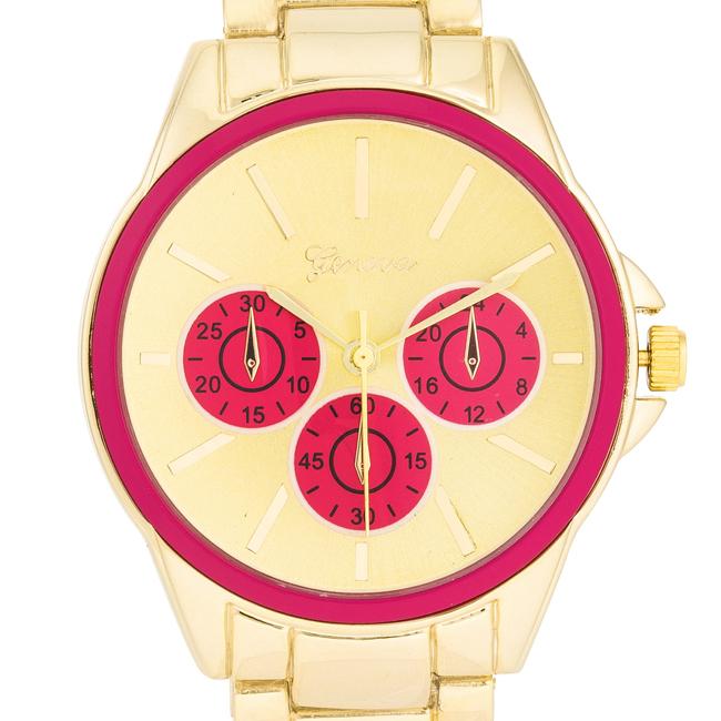 Chrono Gold Metal Watch - Charming Charlie