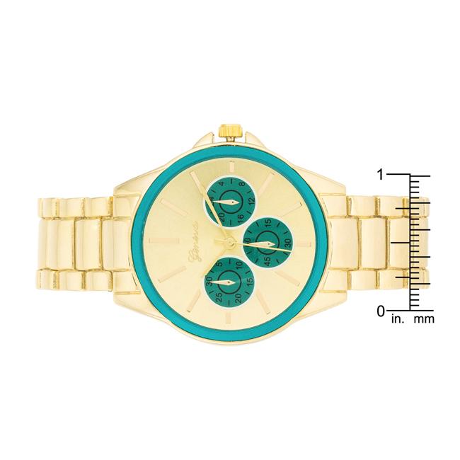 Chrono Gold Metal Watch - Charming Charlie