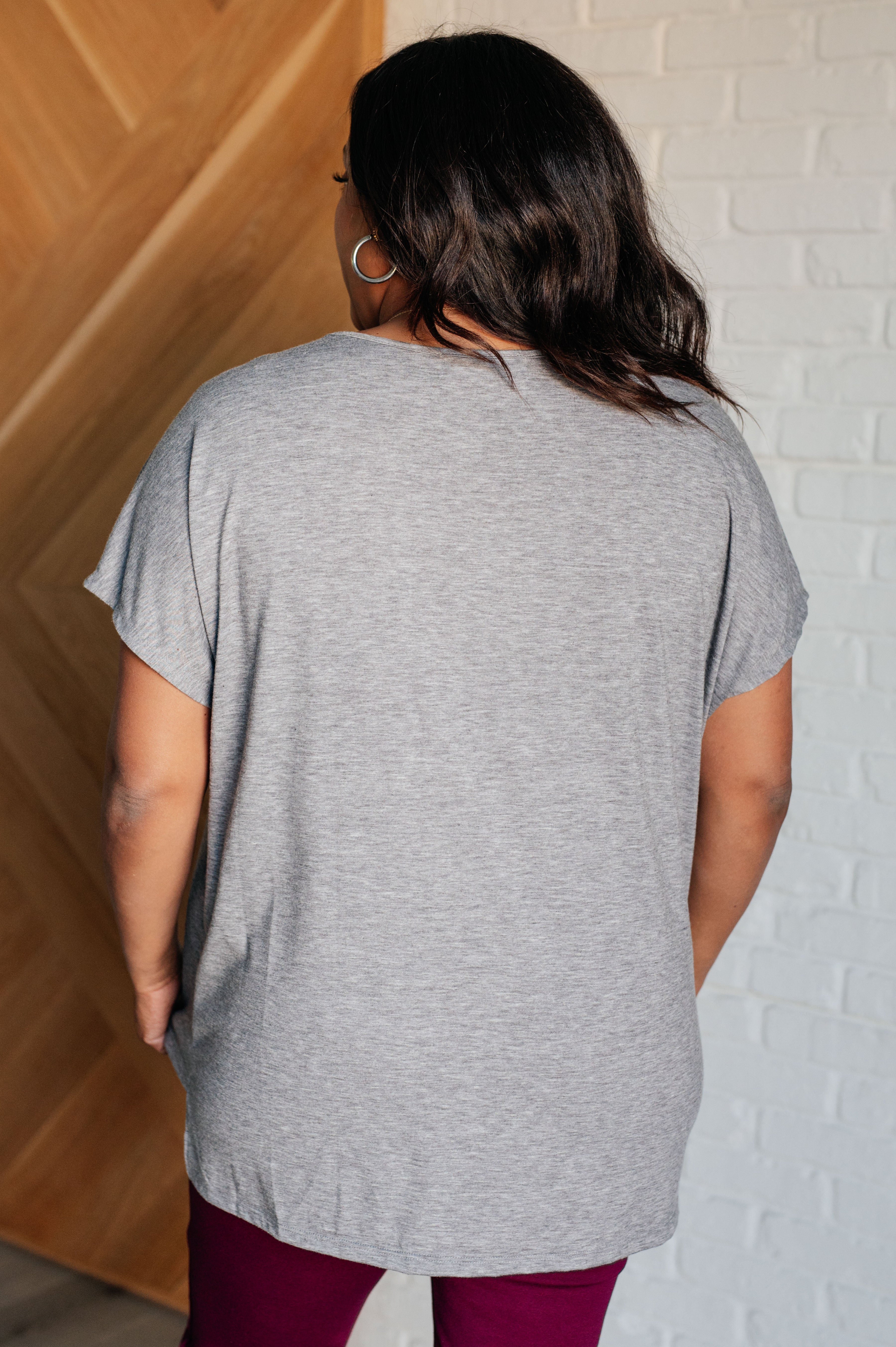 Take it Easy Eyelet Trim Top - Charming Charlie