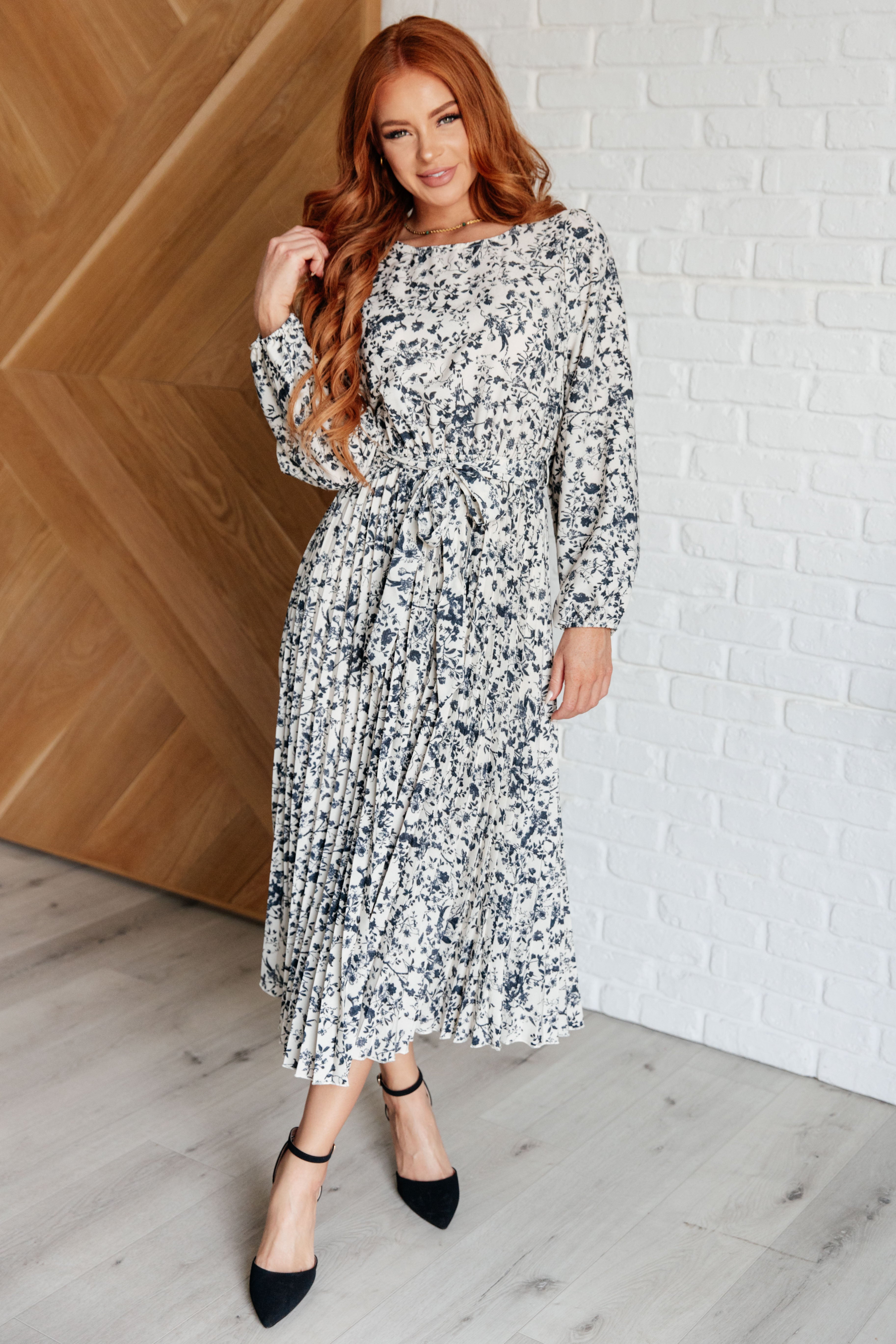 Tea Time Pleated Dress - Charming Charlie