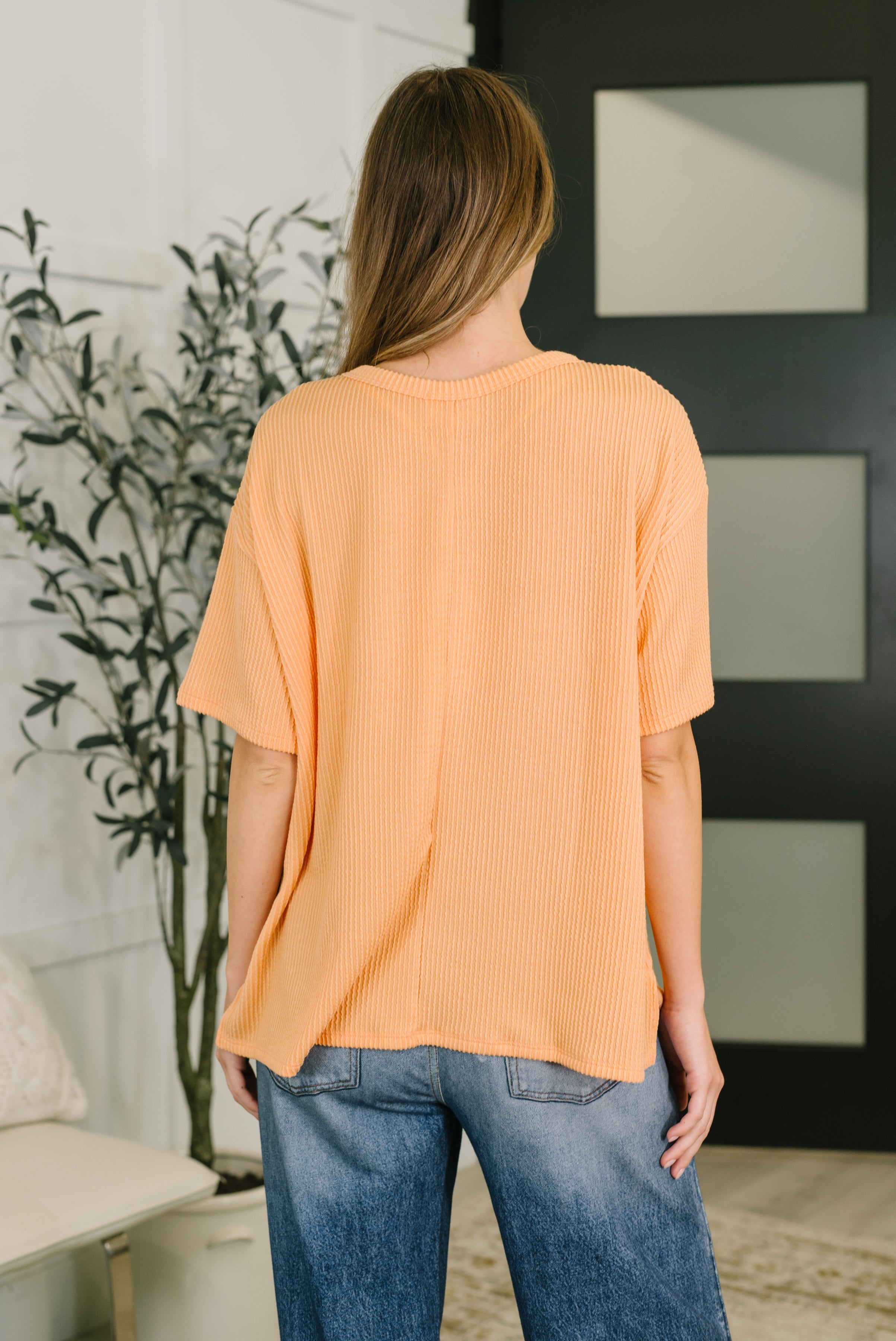 The Go-To Tee in Apricot Bliss - Charming Charlie