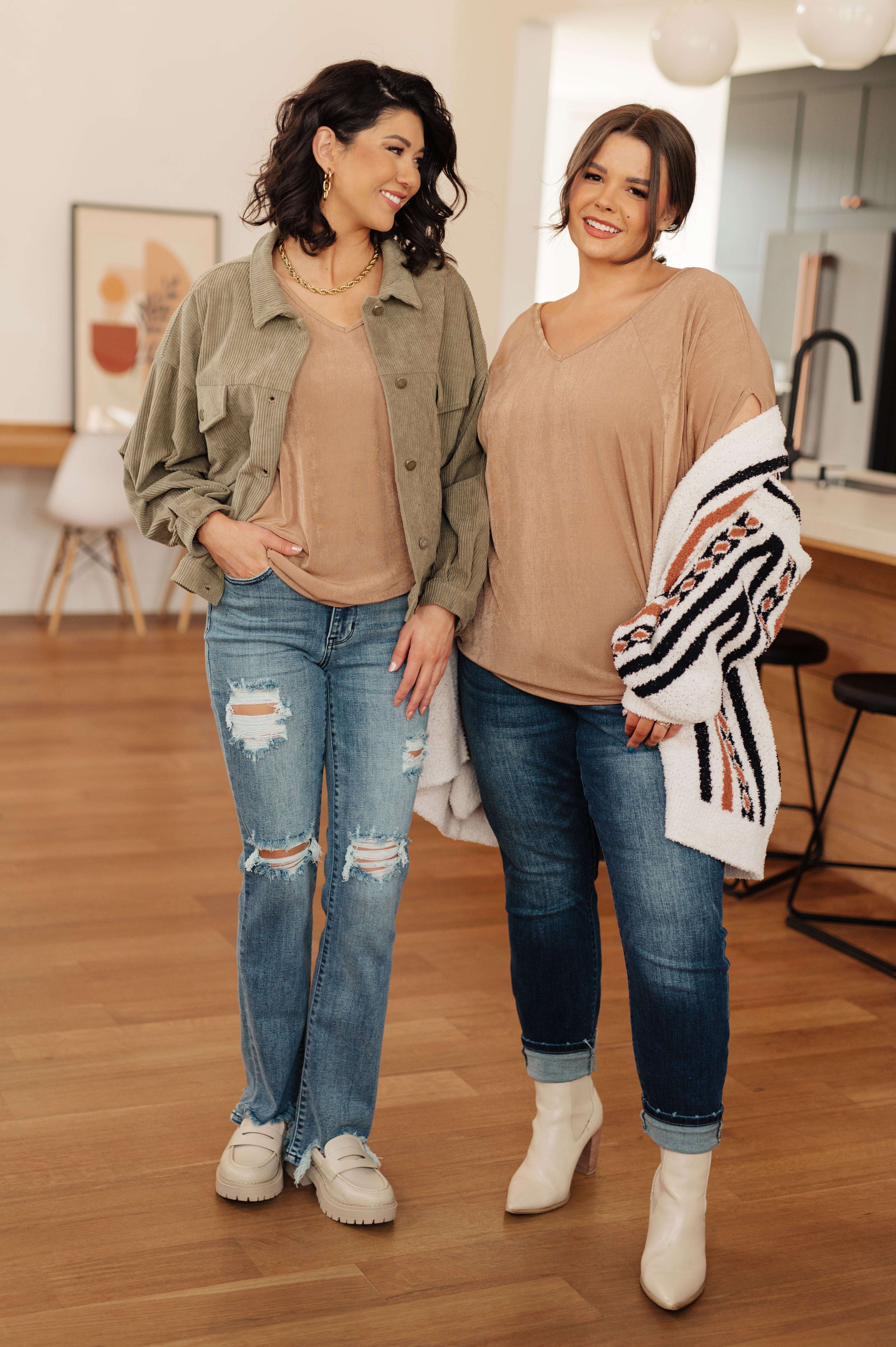 The Realest V-Neck Top - Charming Charlie