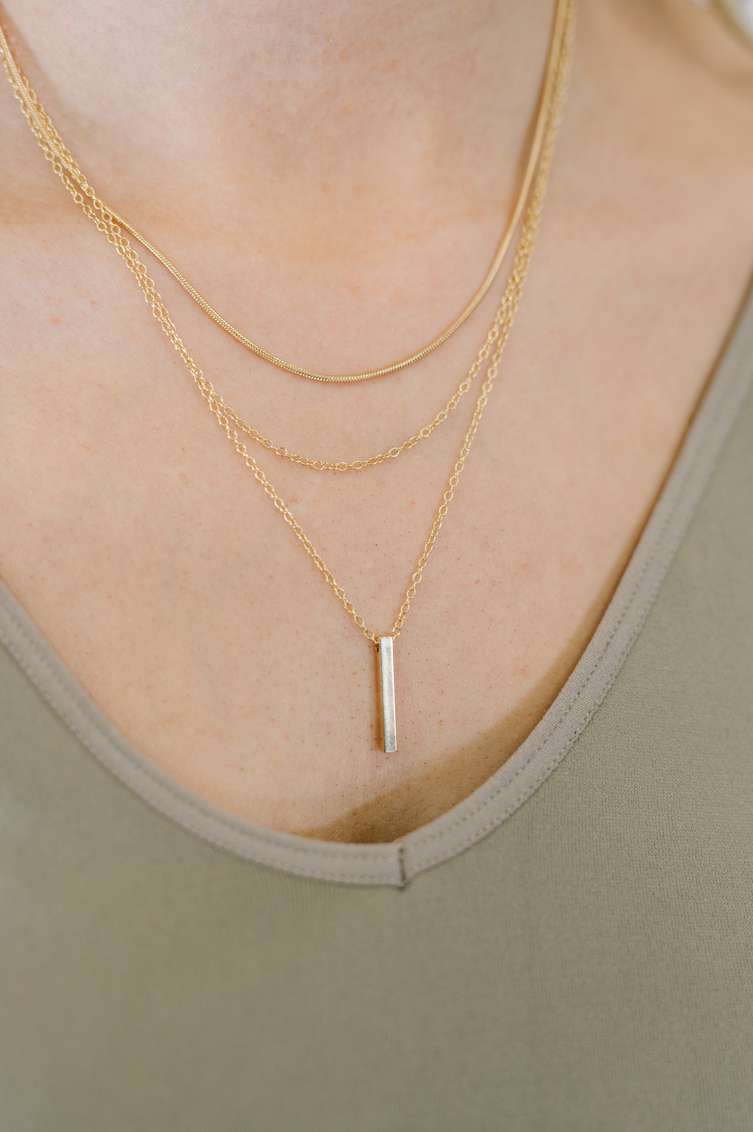 The Signature Set Layered Necklace Set in Gold - Charming Charlie