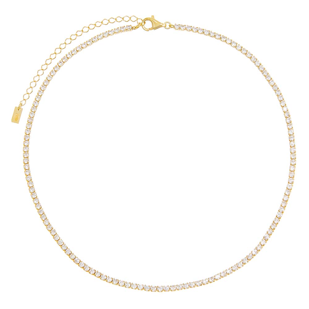 Thin Tennis Choker - Adina's Jewels