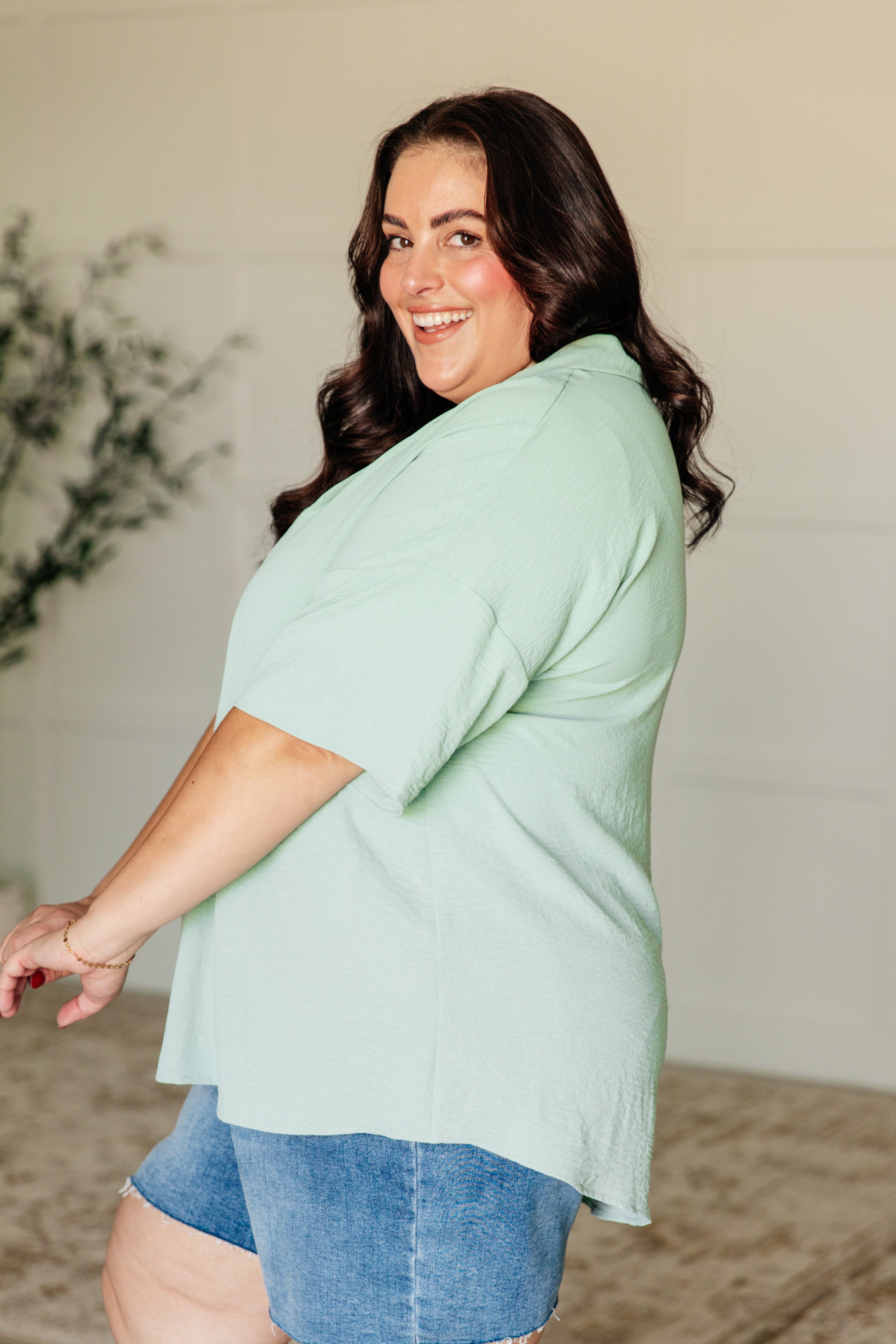 Things Are Looking Up V-Neck Top - Charming Charlie