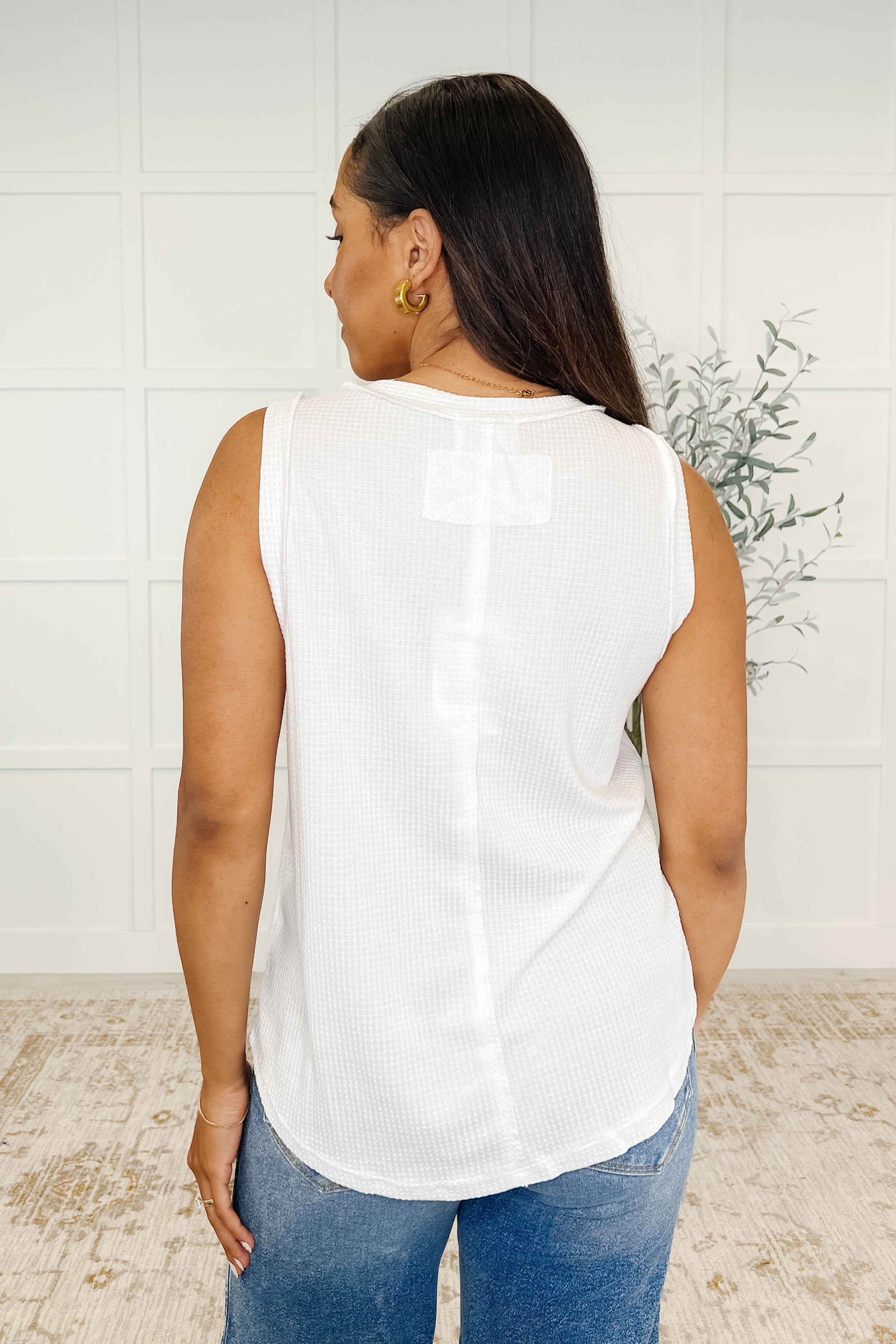Thread Theory Round Neck Tank in Ivory - Charming Charlie