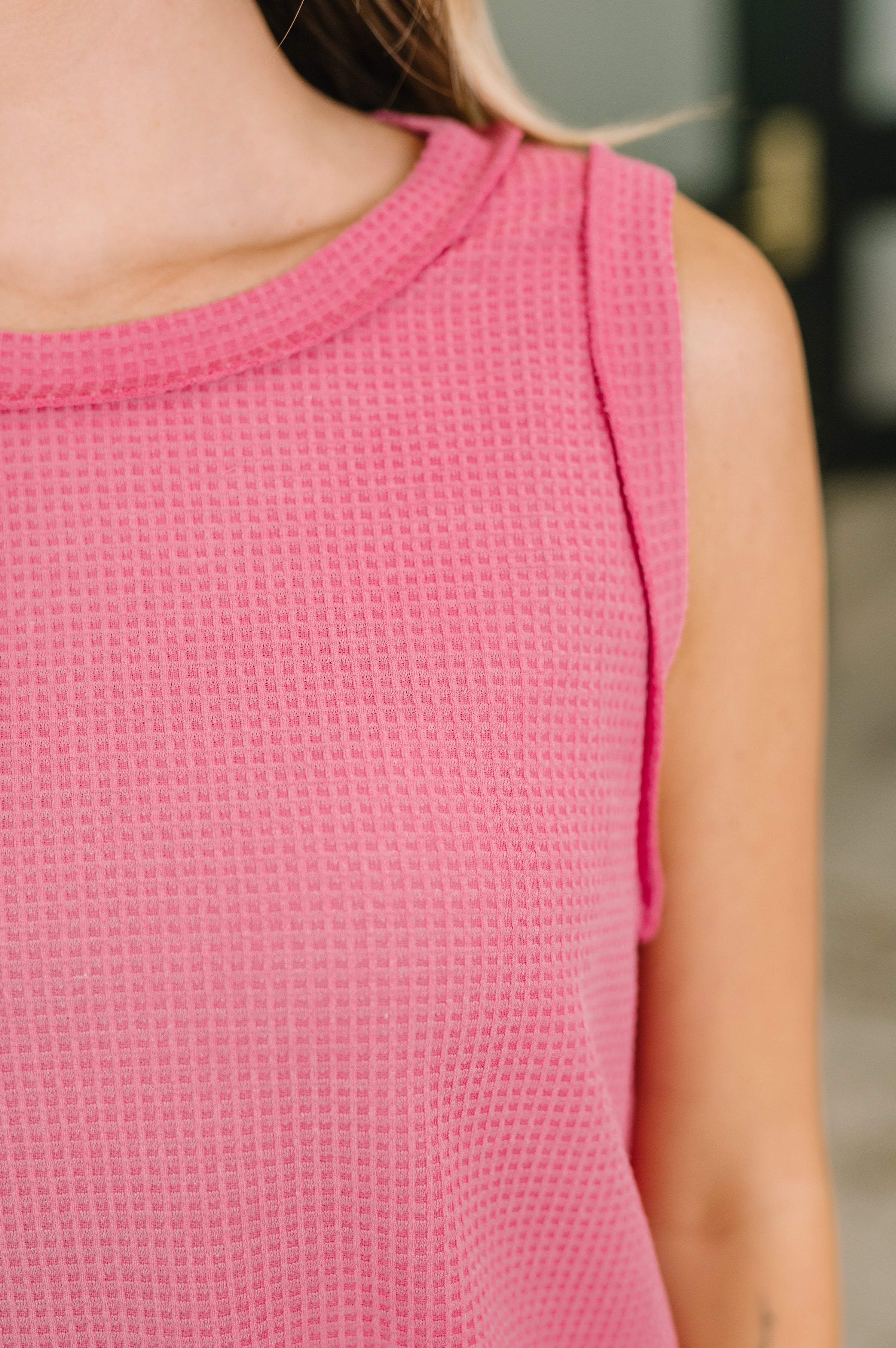 Thread Theory Round Neck Tank in Pink - Charming Charlie
