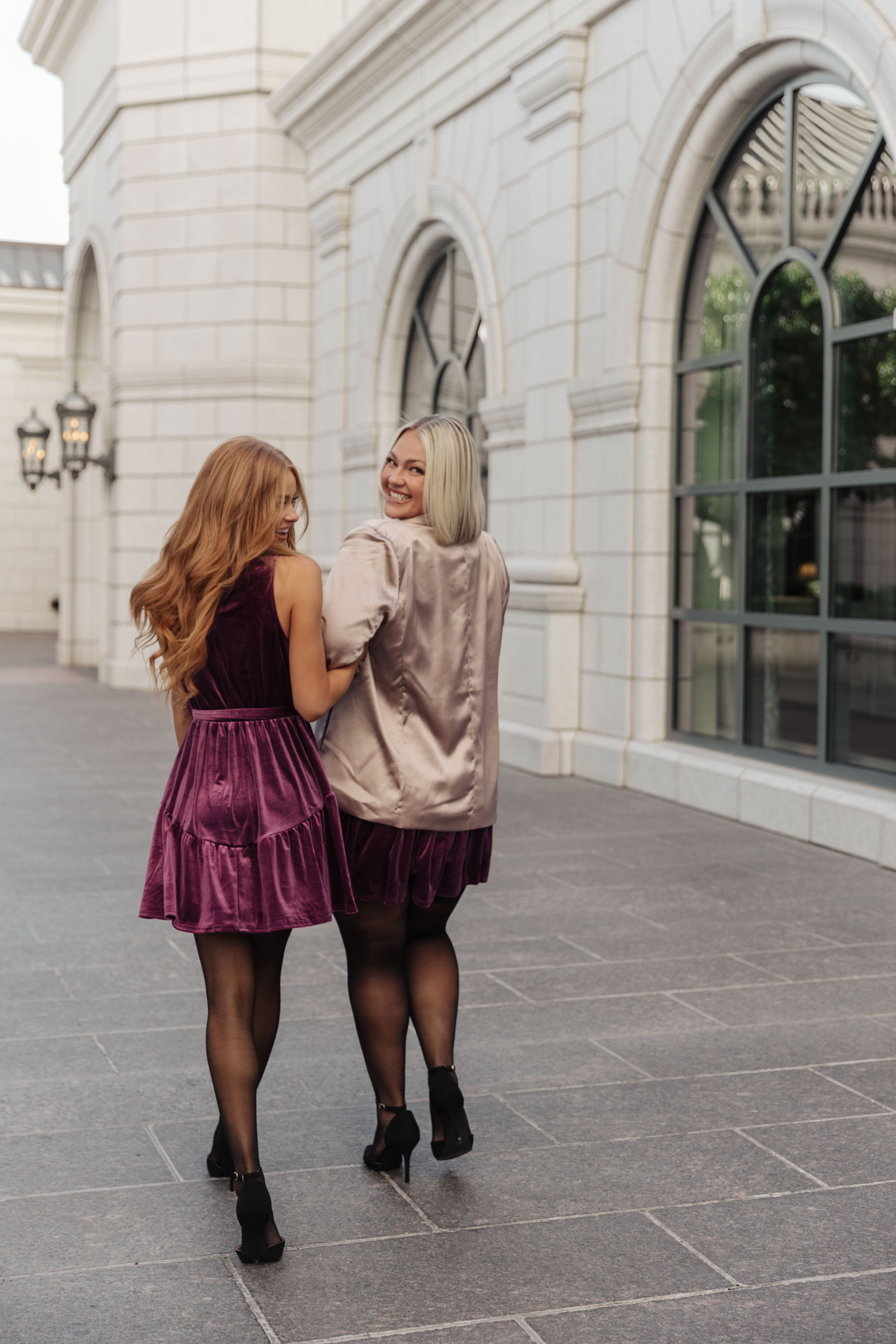 Tied In A Bow Velvet Dress - Charming Charlie