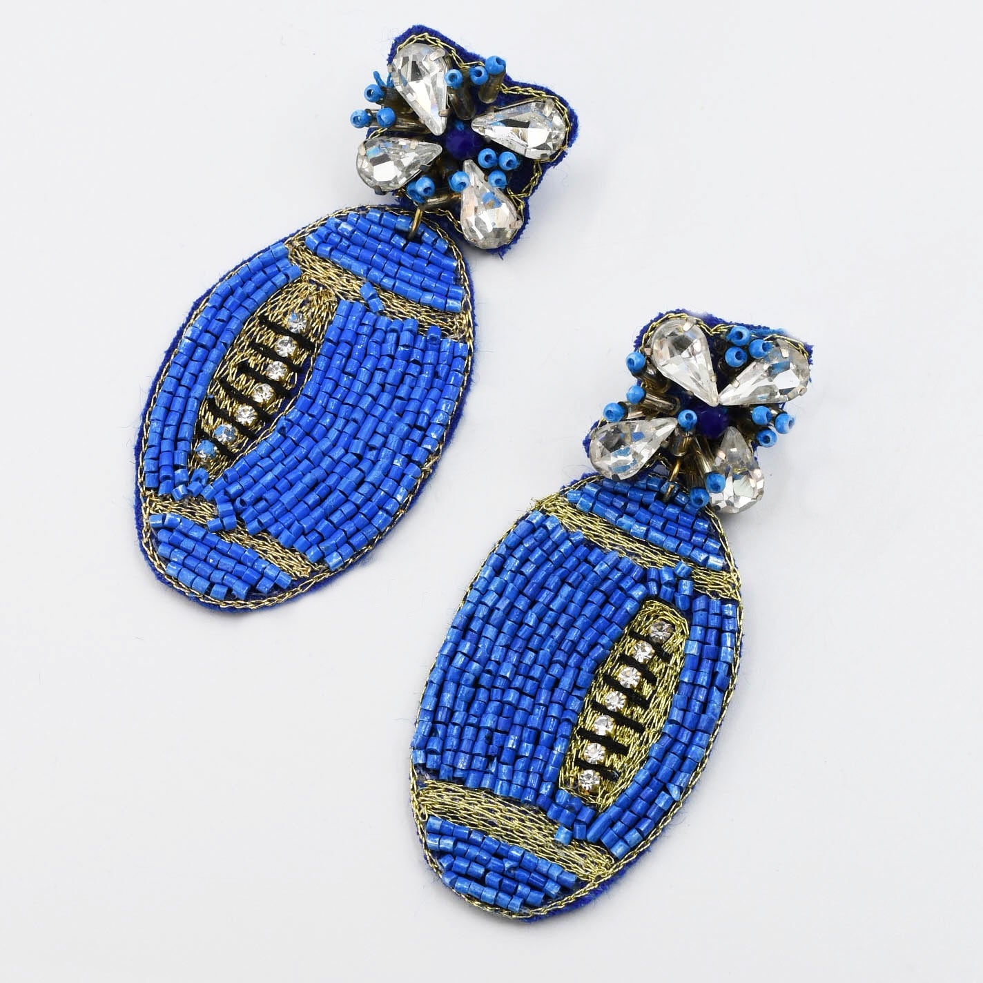 Turquoise Football Earring S35 - Charming Charlie