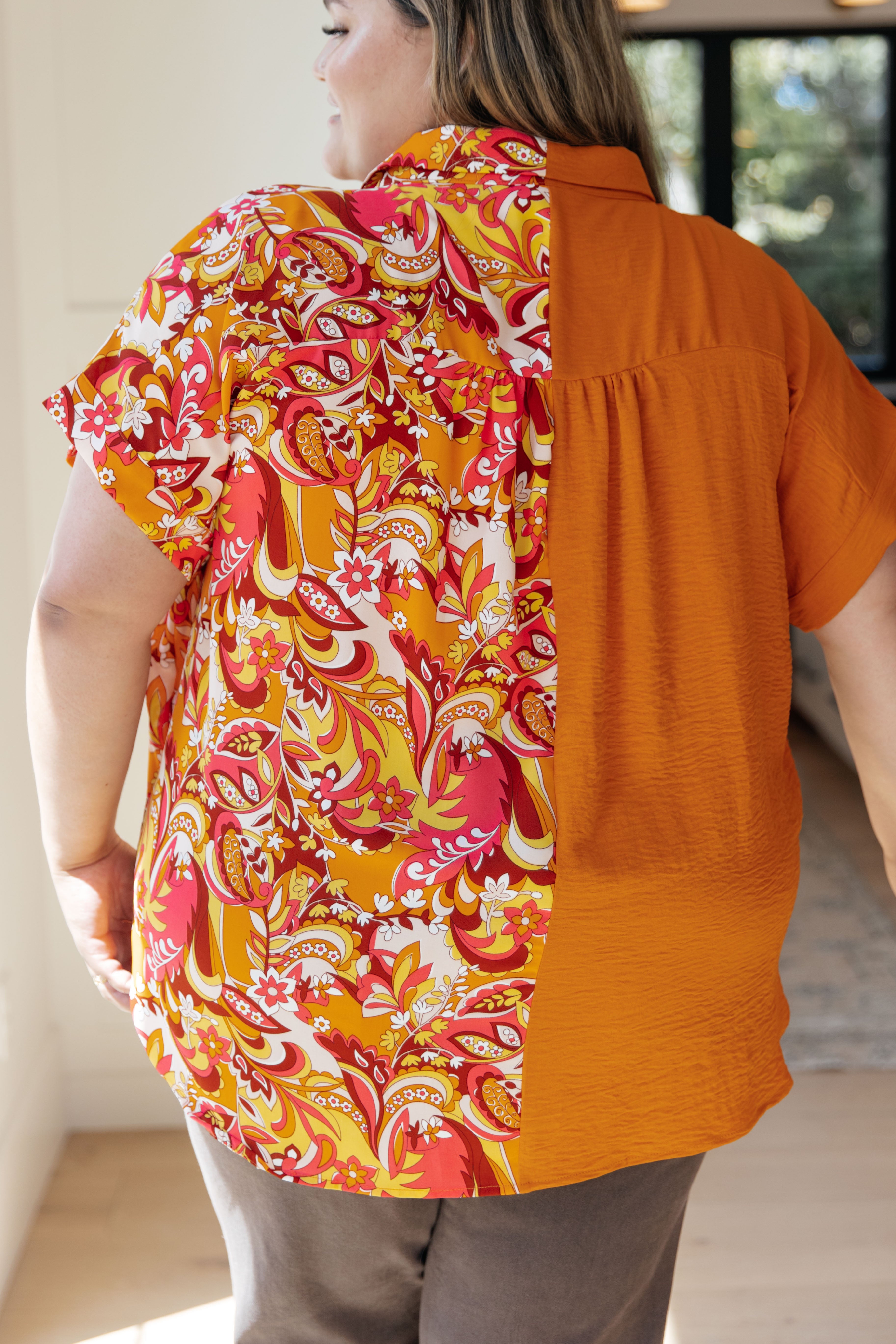 Two Sides To The Story Blouse - Charming Charlie