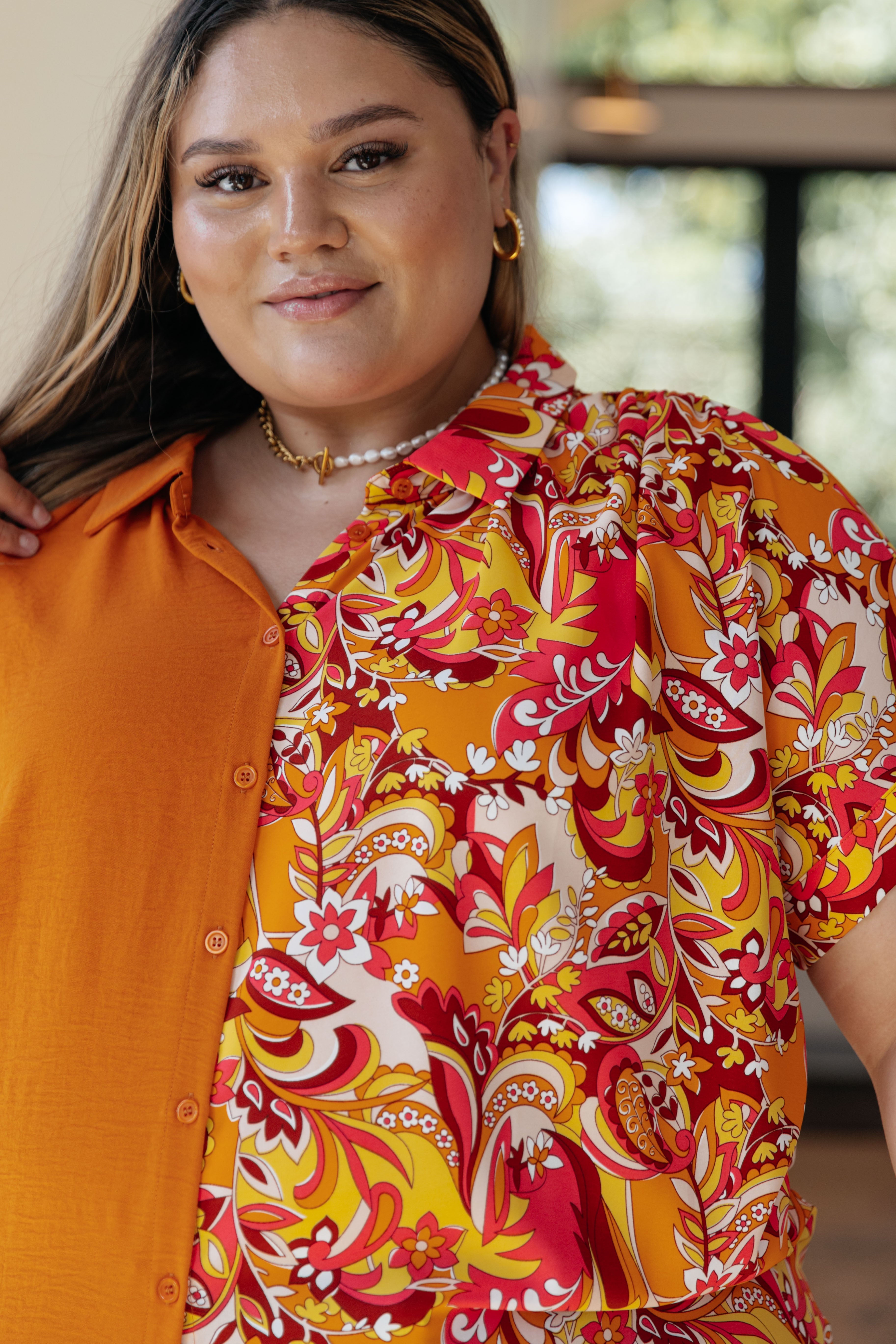 Two Sides To The Story Blouse - Charming Charlie