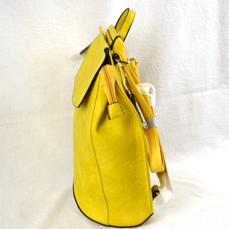 Vegan Long-lasting Faux Leather Backpack Convertible Bag - Backpacks