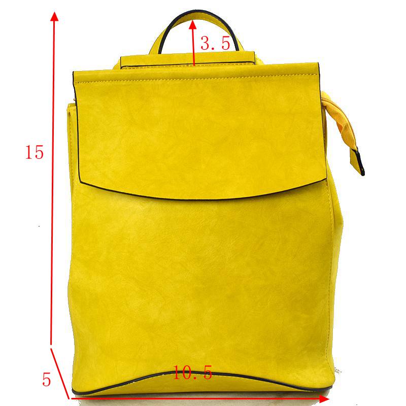 Vegan Long-lasting Faux Leather Backpack Convertible Bag - Backpacks
