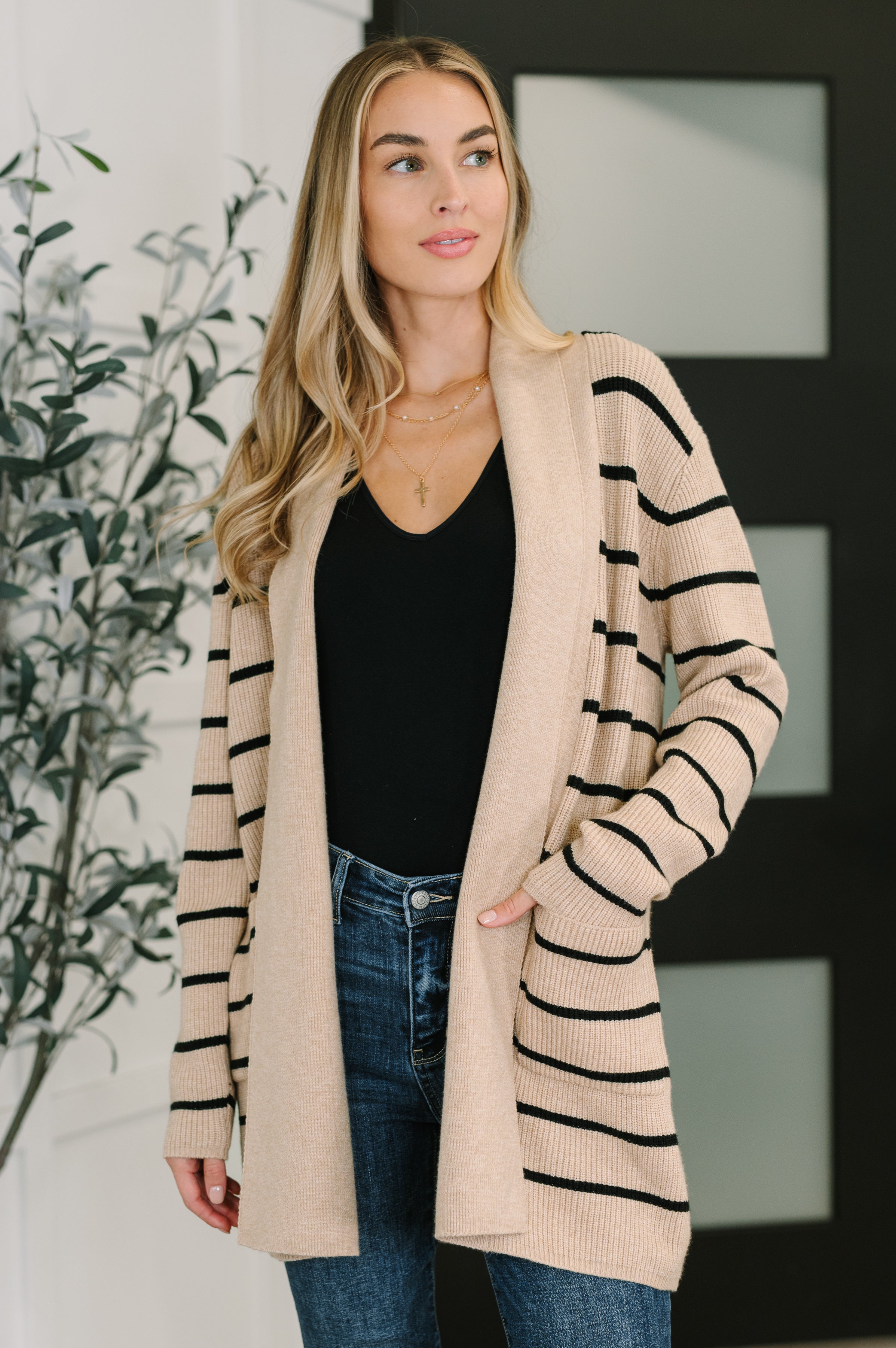 Under Wraps Striped Cardigan - Charming Charlie