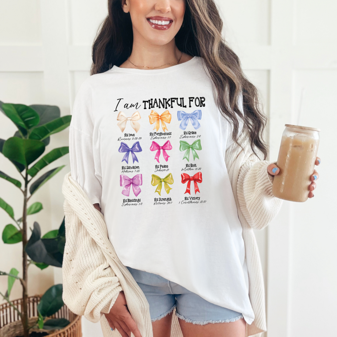 I'm Thankful Bows Graphic Tee - Charming Charlie