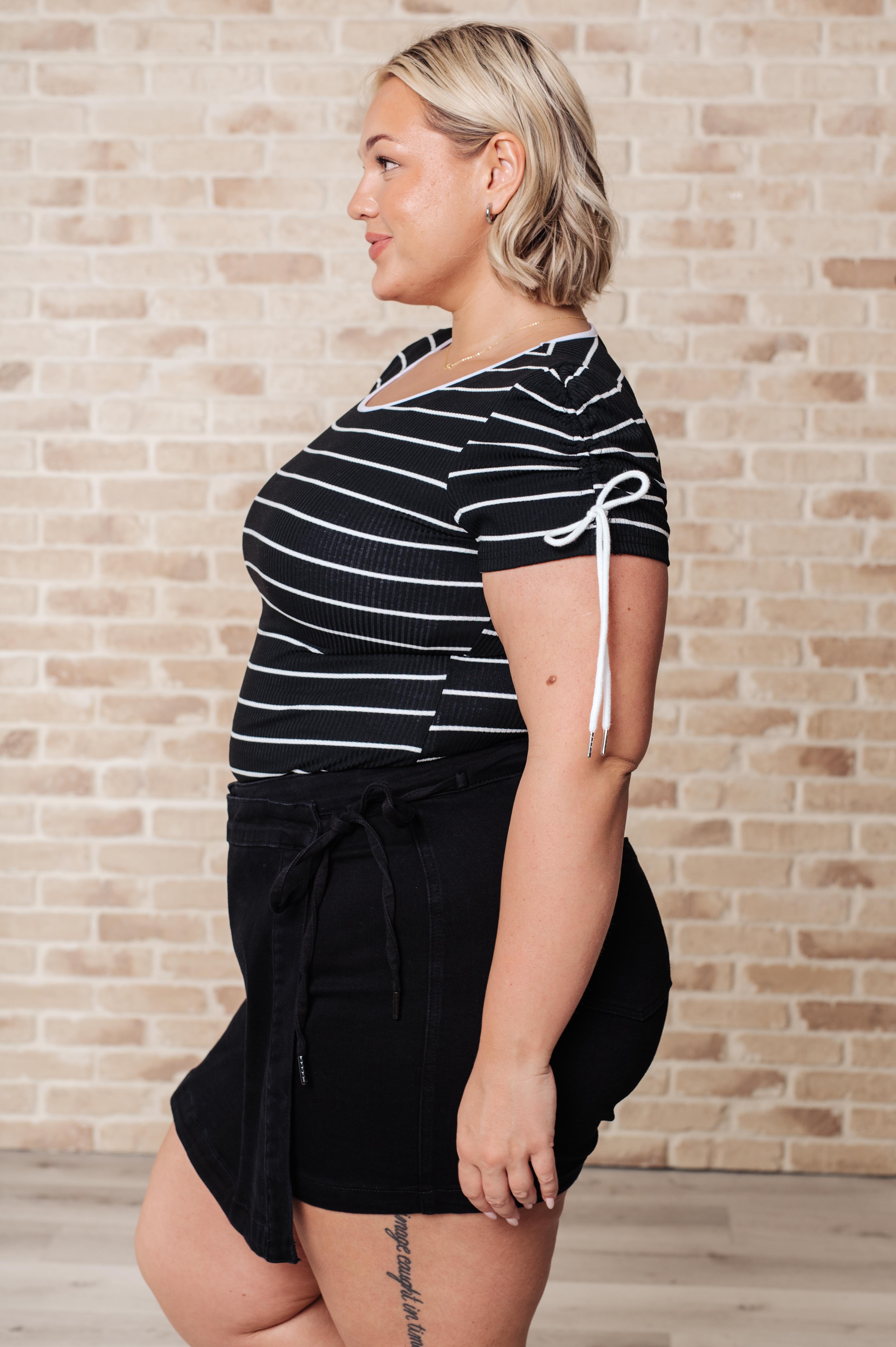 Vaguely Speaking Striped Top - Charming Charlie