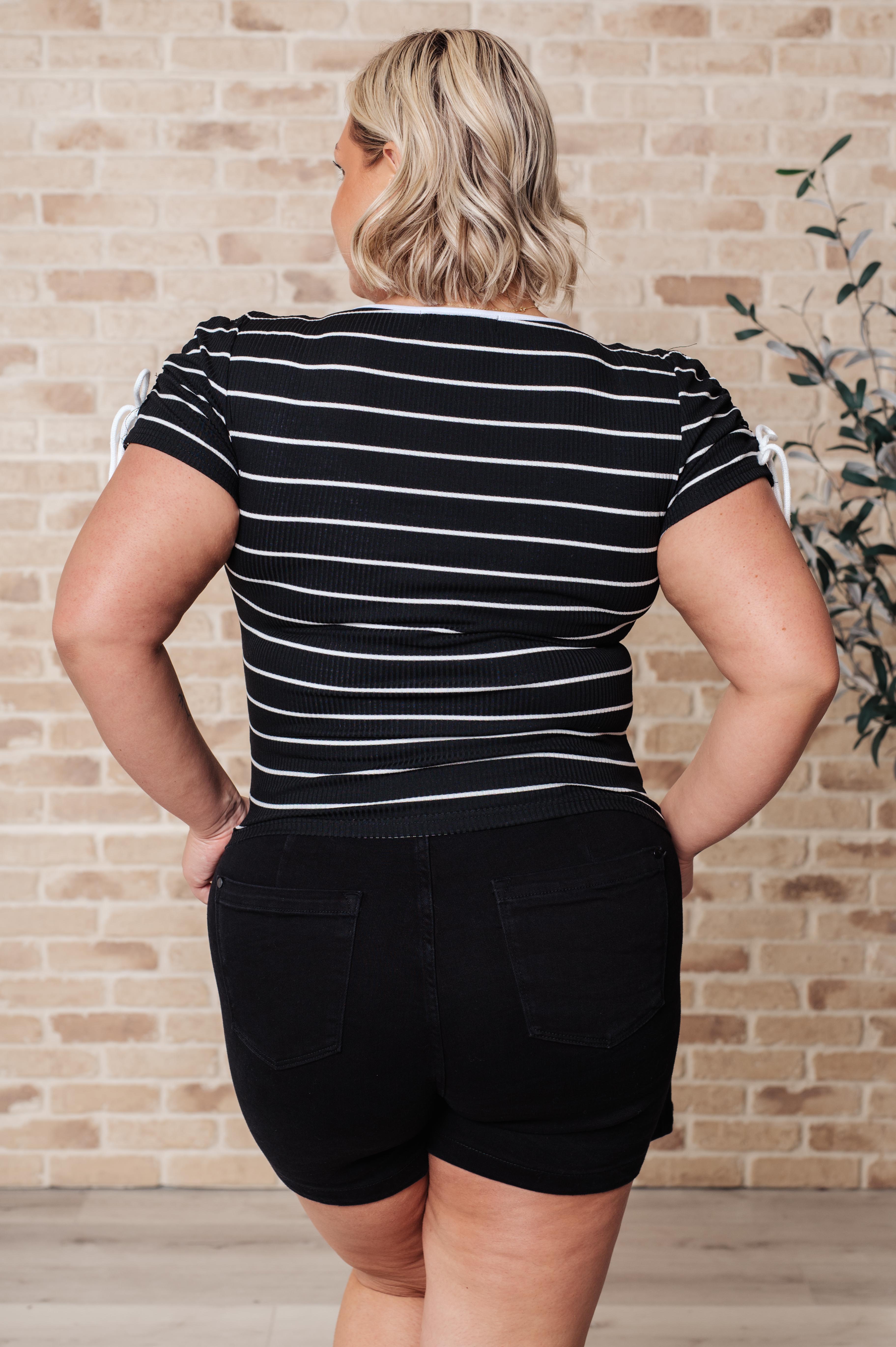 Vaguely Speaking Striped Top - Charming Charlie