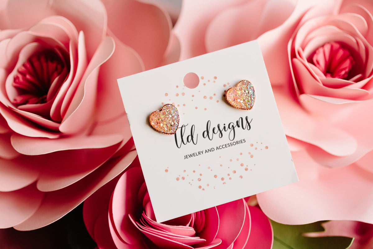 Valentine Heart Studs - Charming Charlie