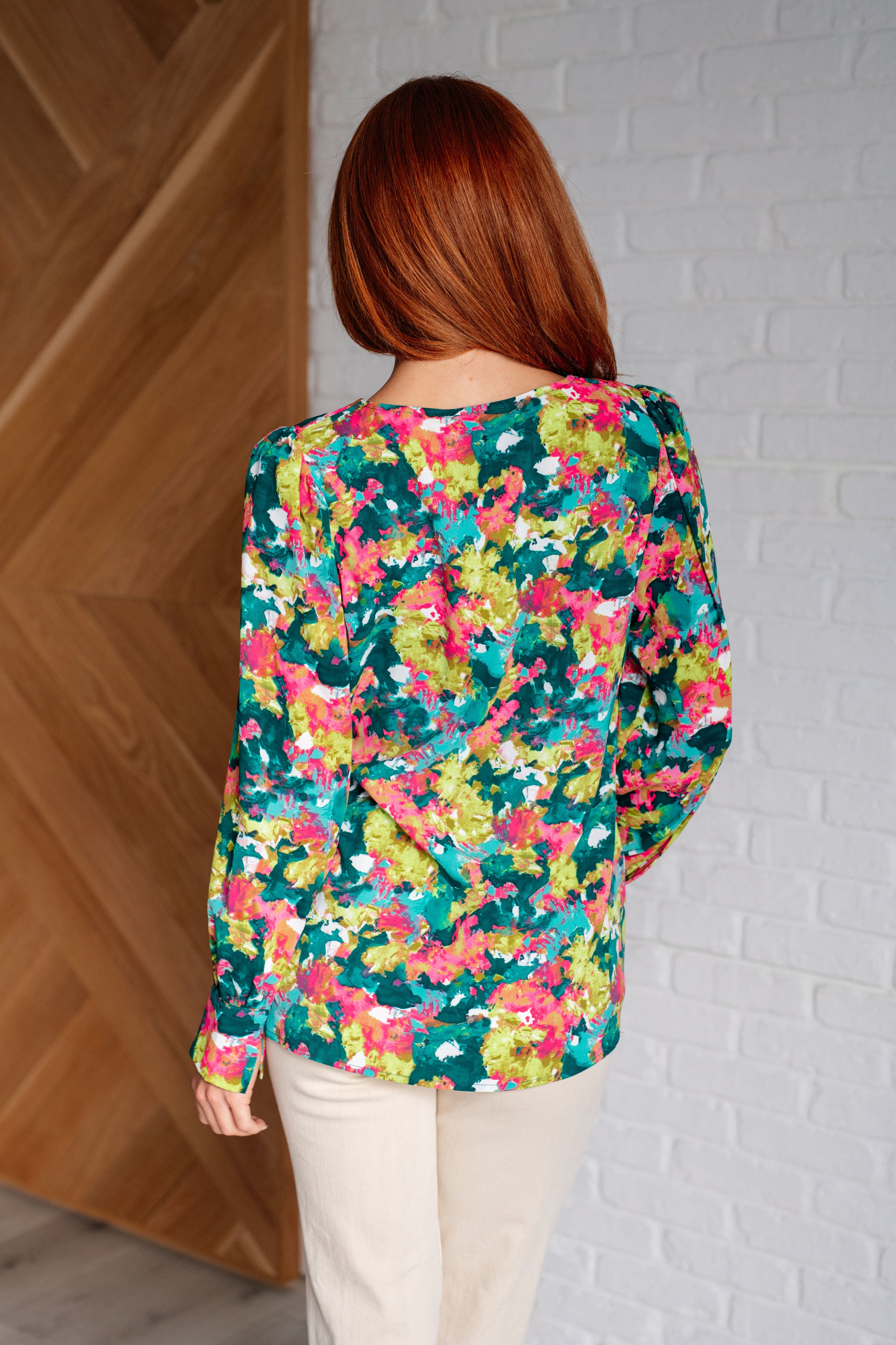 Vantage Point V-Neck Blouse - Charming Charlie