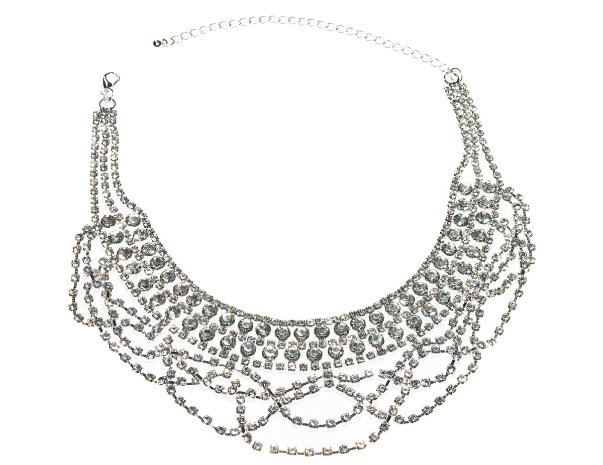 Rhinestone Collar Statement Necklace - Charming Charlie