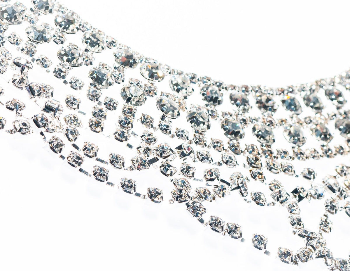 Rhinestone Collar Statement Necklace - Charming Charlie