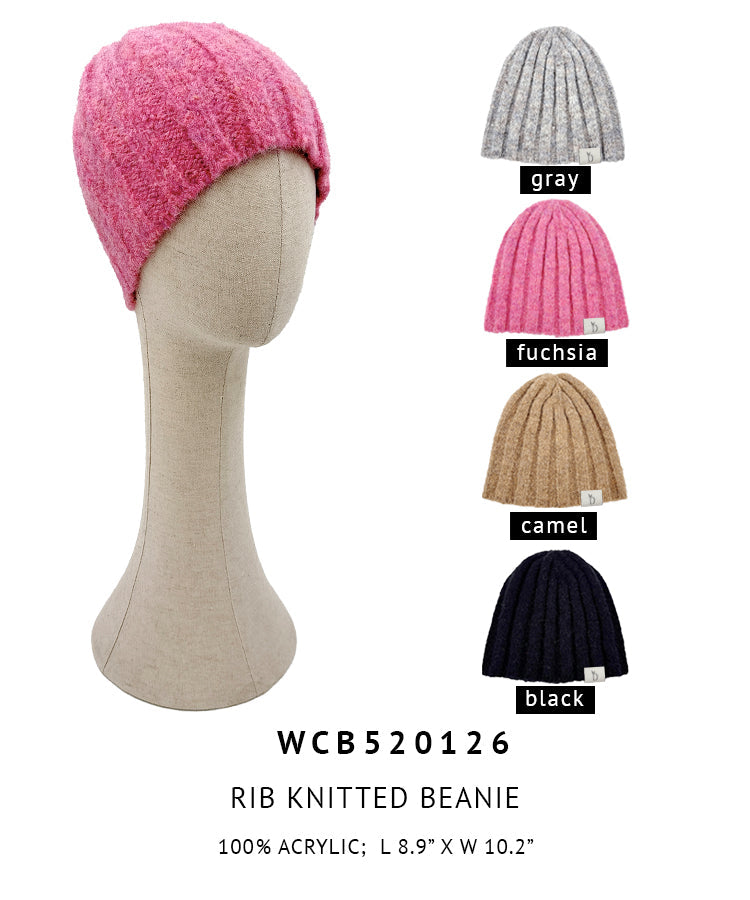 Rib Knitted Beanie - Charming Charlie