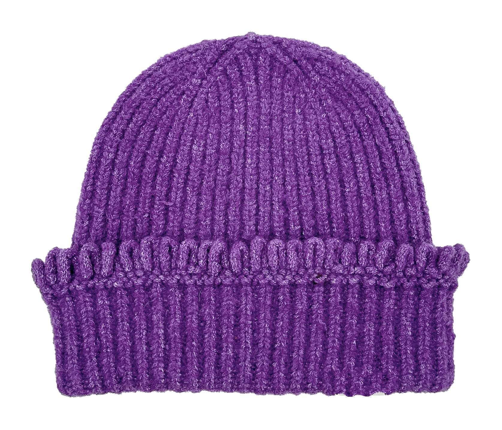 Chunky Ribbed Knit Beanie with Loop Trim - Charming Charlie