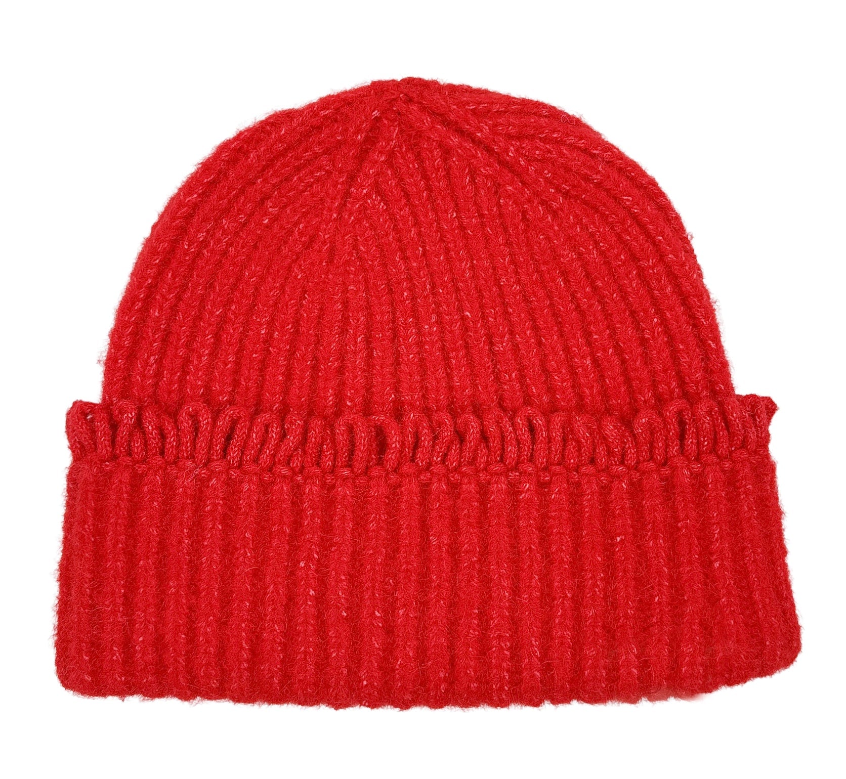 Chunky Ribbed Knit Beanie with Loop Trim - Charming Charlie