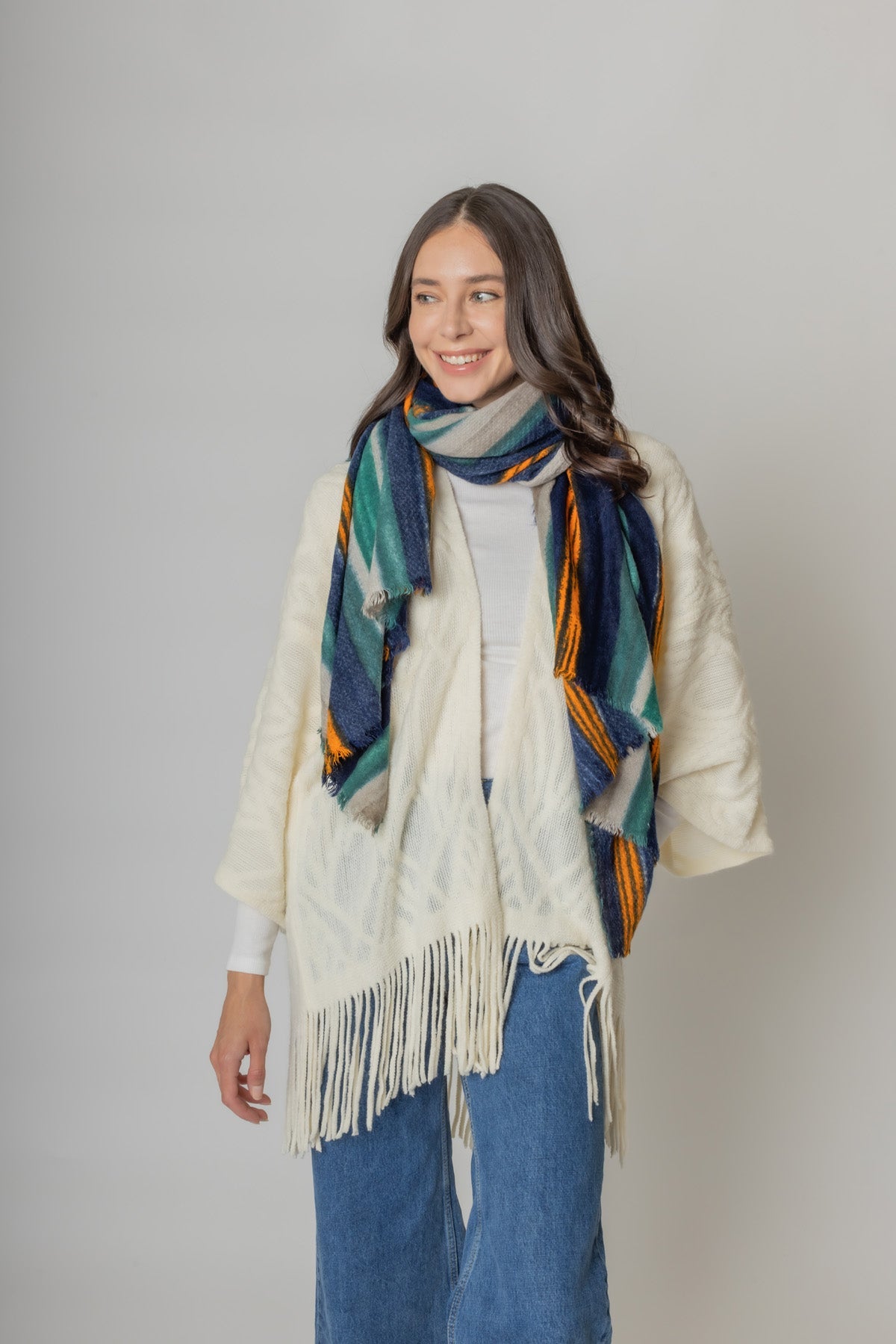 Multi Color Striped Scarf - Charming Charlie