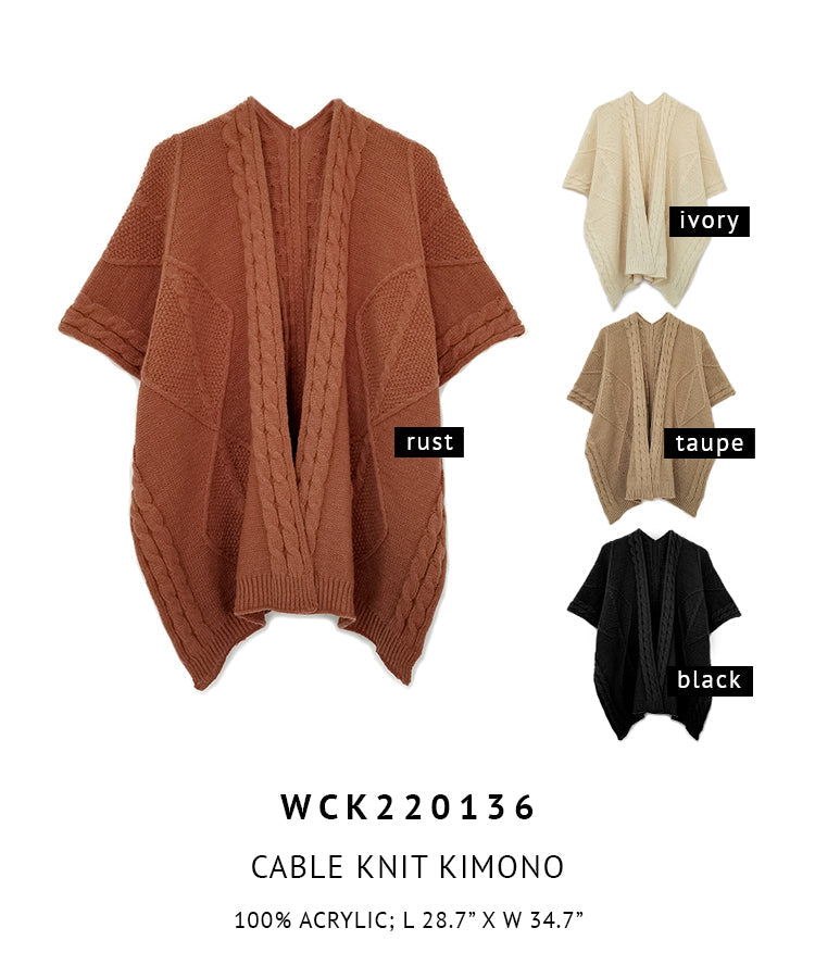 Cable Knit Kimono - Charming Charlie
