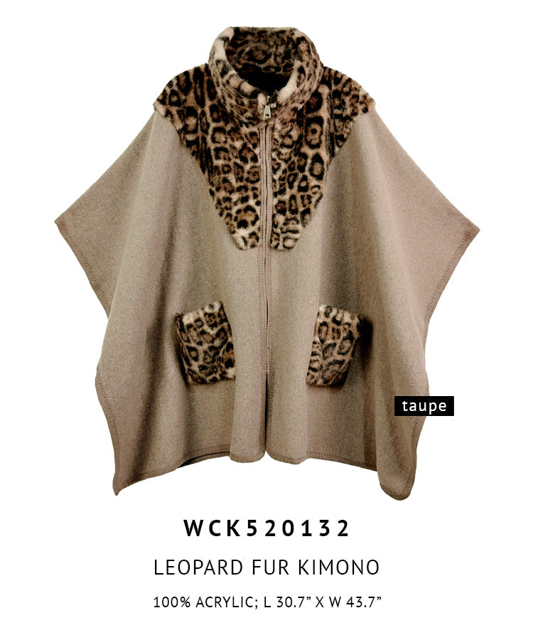 Leopard Fur Kimono - Charming Charlie