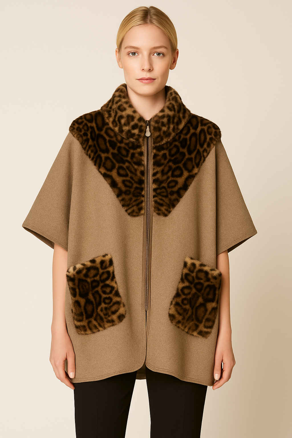 Leopard Fur Kimono - Charming Charlie