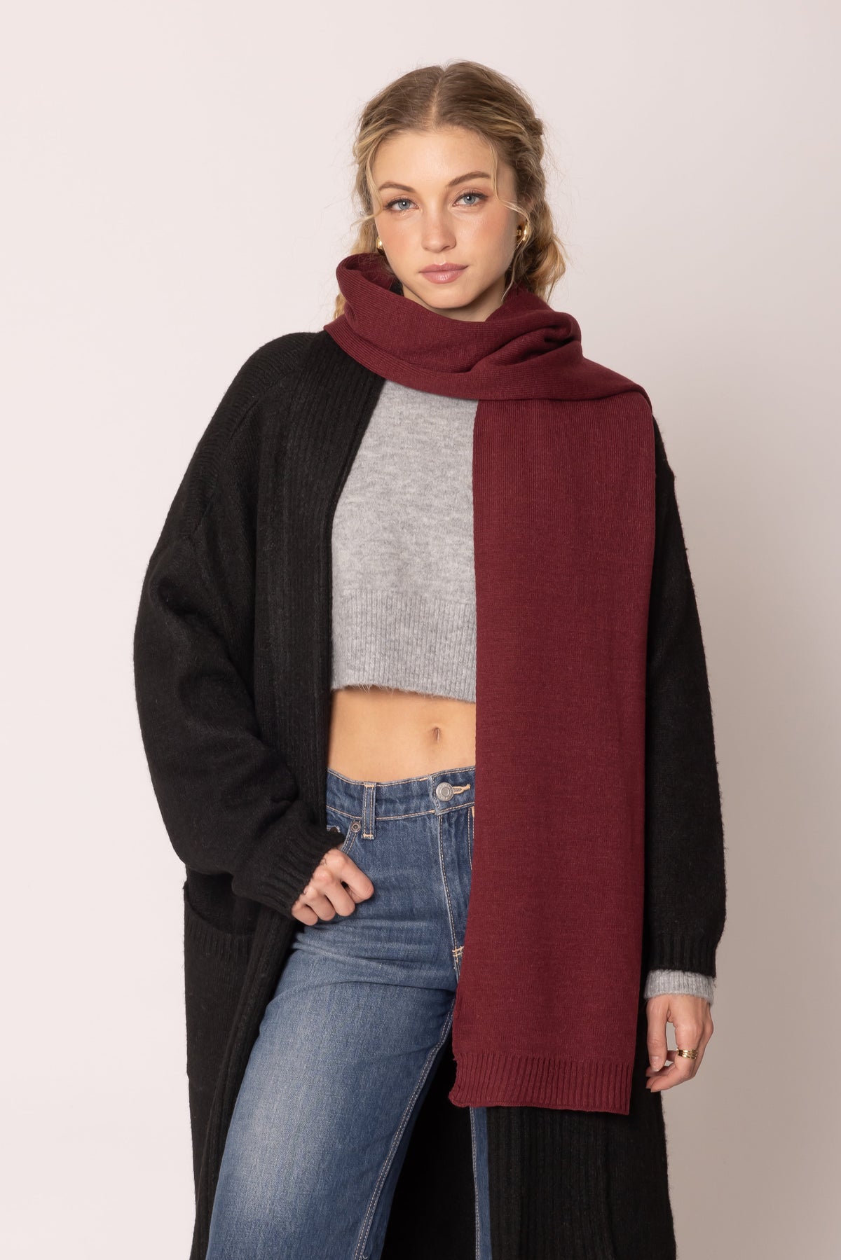 Solid Knit Scarf - Charming Charlie