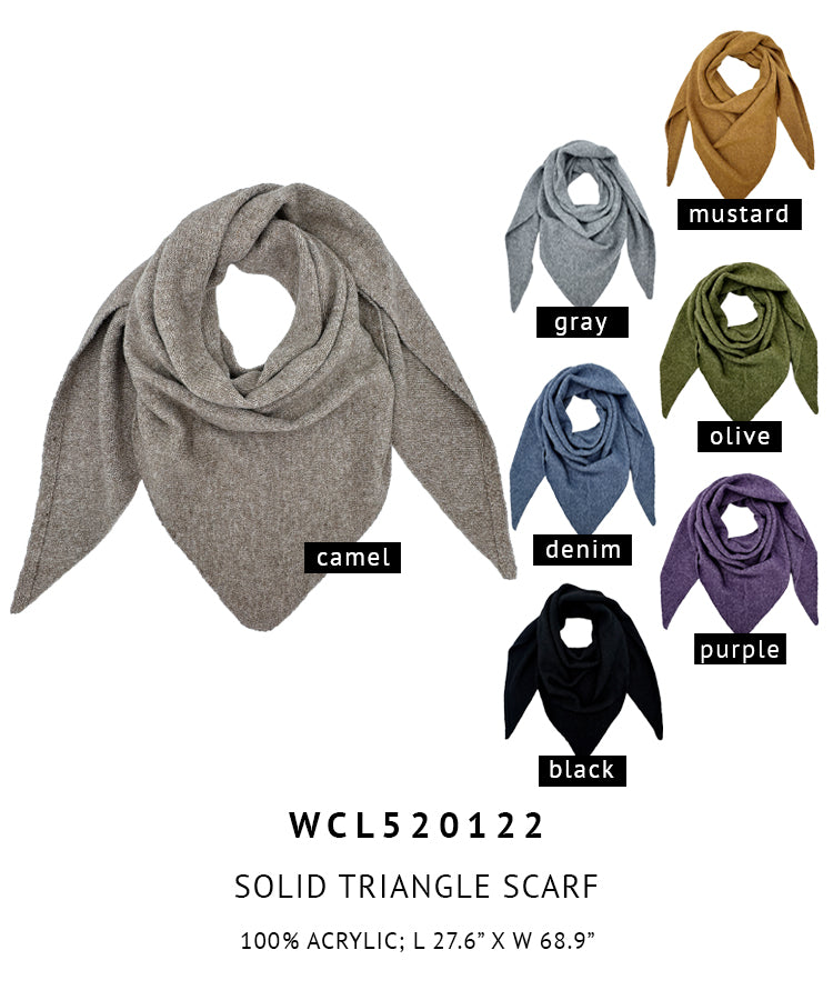 Solid Triangle Scarf - Charming Charlie