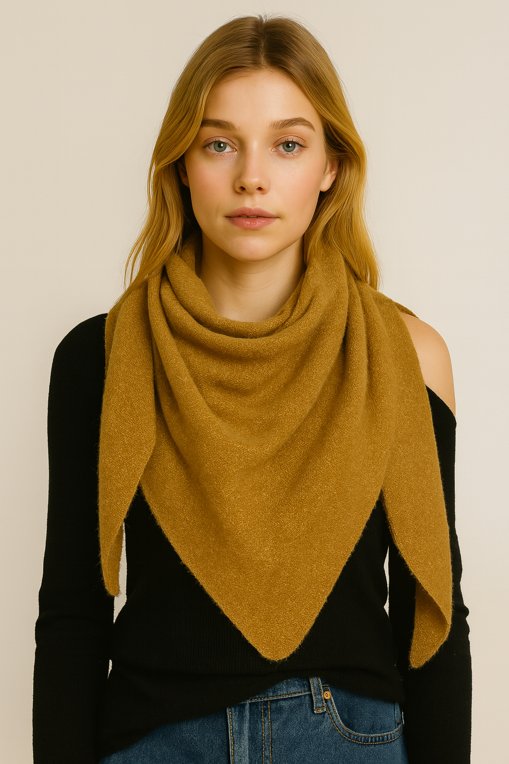 Solid Triangle Scarf - Charming Charlie