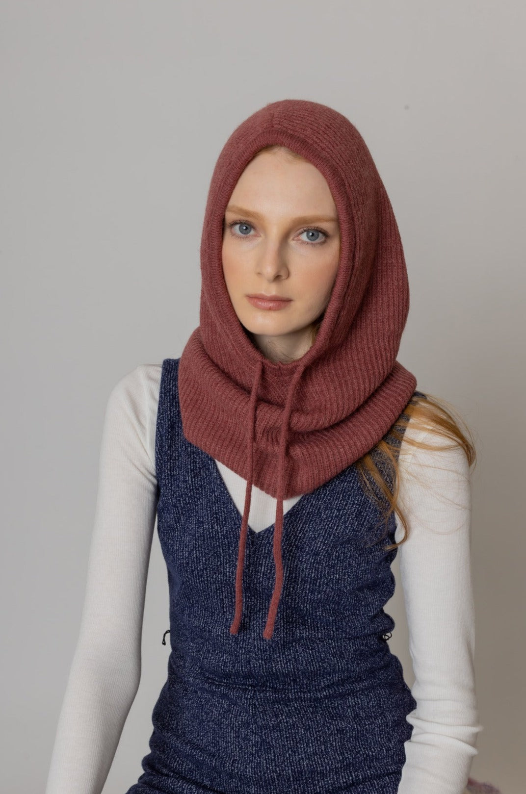 Solid Knit Drawstring Snoodie - Charming Charlie