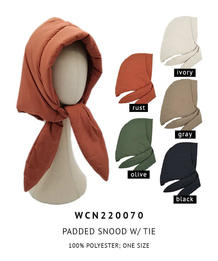 Padded Snood With Tie - Charming Charlie